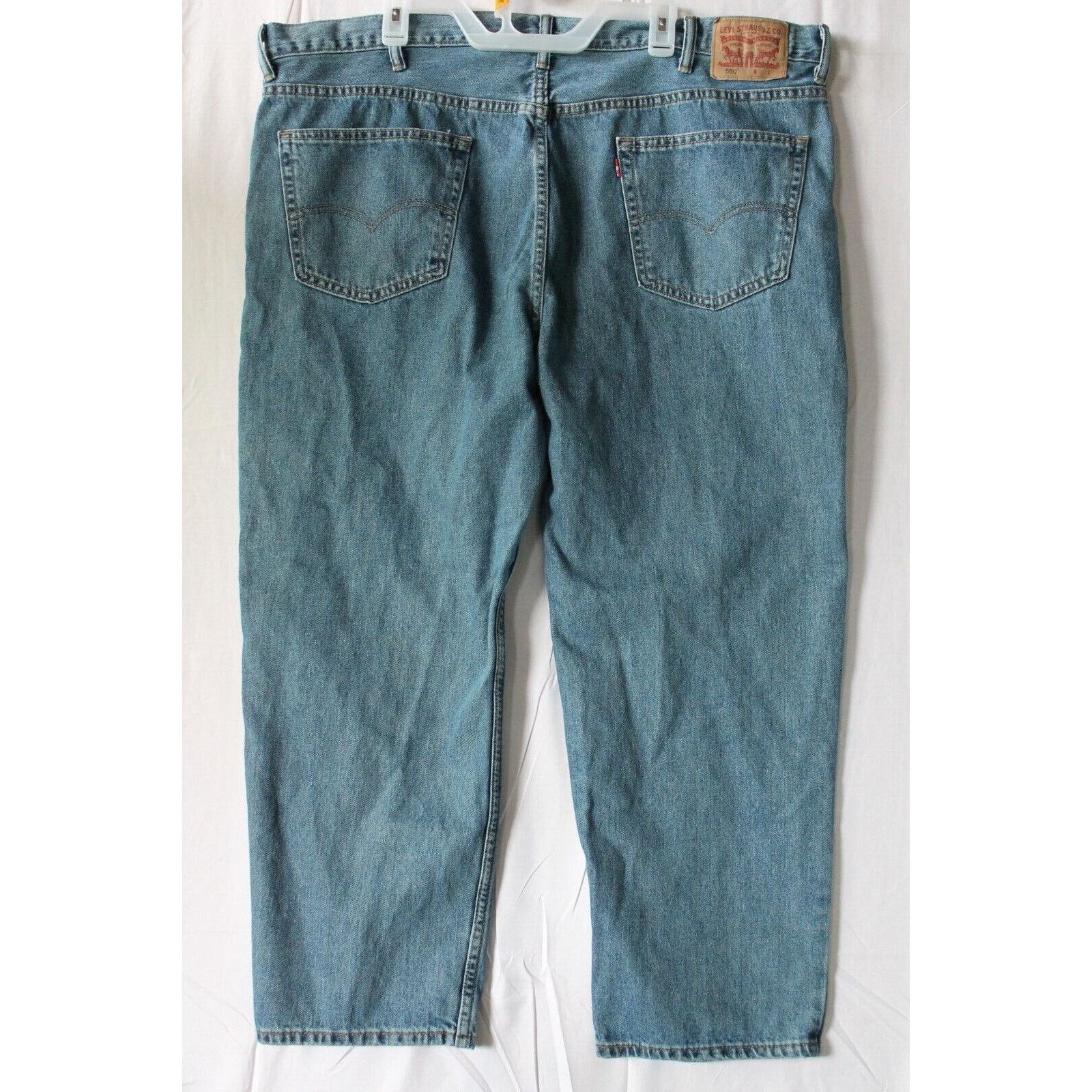 Levi's LEVIS 550 Jeans Mens 46x29 Blue Relaxed Straight Med. *NICE Size US 44 / EU 60 - 7 Thumbnail