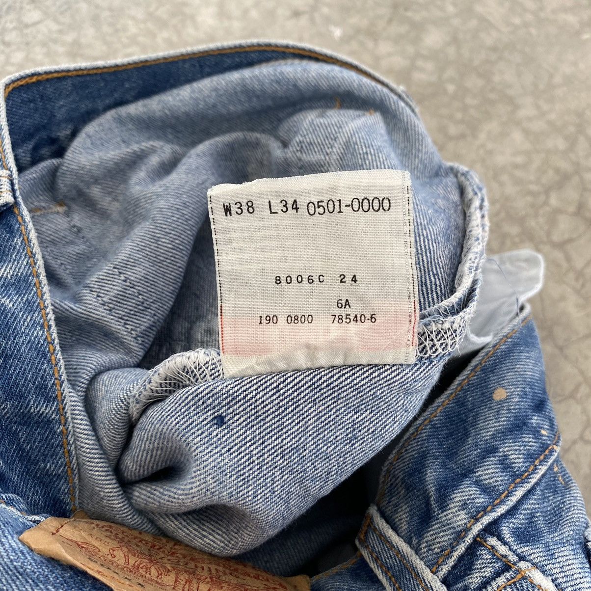 Levi's Size 36x30 VTG Late 90’s Levis 501 Stonewashed Blue Jeans Size US 36 / EU 52 - 25 Thumbnail