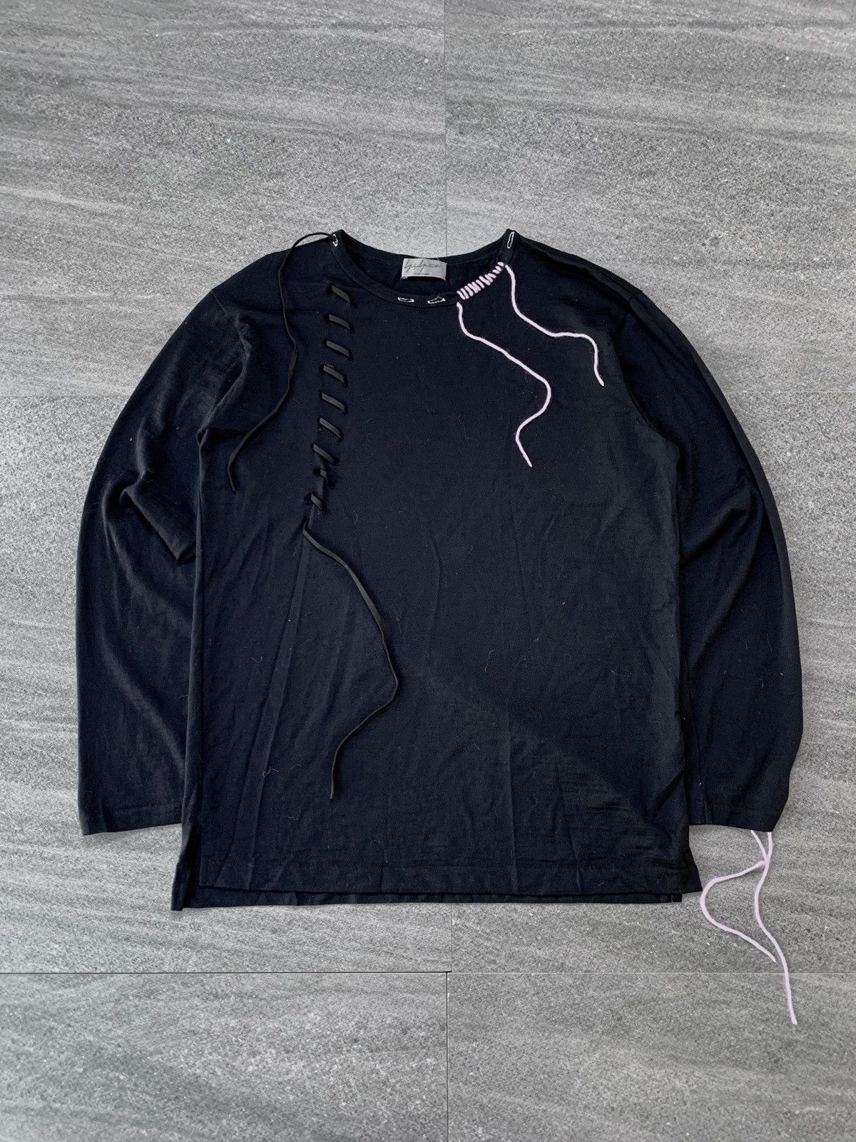 Yohji Yamamoto Wool Deconstructed Long sleeve tee Size US M / EU 48-50 / 2 - 2 Thumbnail