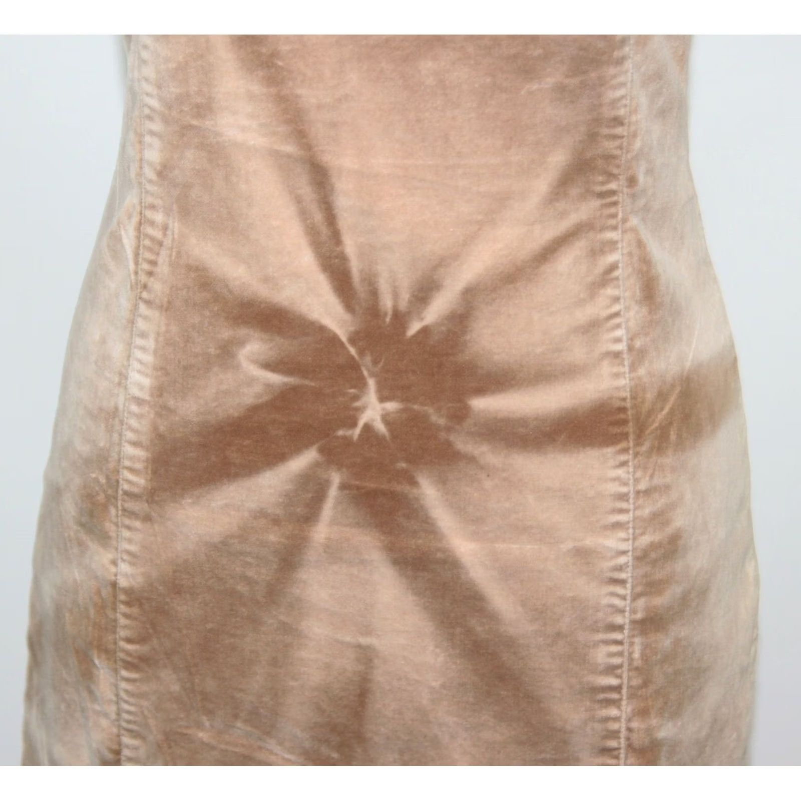 Vintage Iceberg Icejeans Dress Beige S Womens A-Line Dress Size 28" / US 6 / IT 42 - 2 Thumbnail
