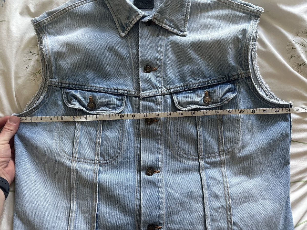 Saint Laurent Paris Ss16 Surf Sound Saint Laurent grail sleeveless denim jacket Size US XL / EU 56 / 4 - 7 Thumbnail