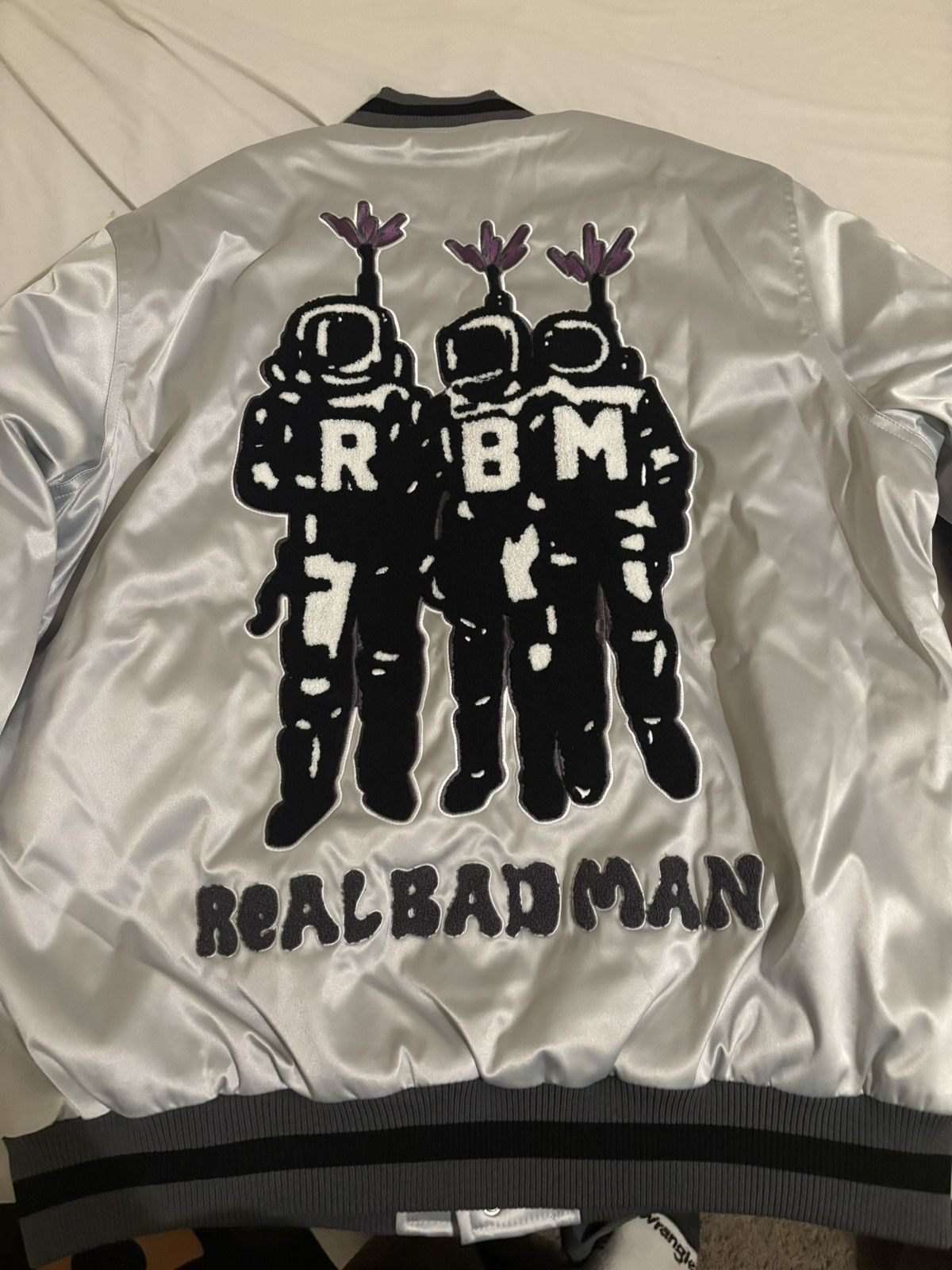 Real Bad Man Real Bad Man Varsity Bomber Size US L / EU 52-54 / 3 - 5 Thumbnail