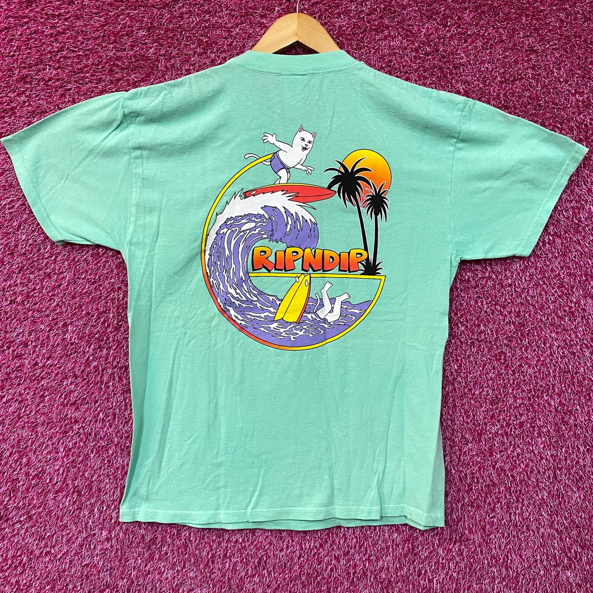 RIPNDIP Ripndip Off My Wave Lord Nermal Turquoise T-Shirt Medium Size US M / EU 48-50 / 2 - 4 Thumbnail