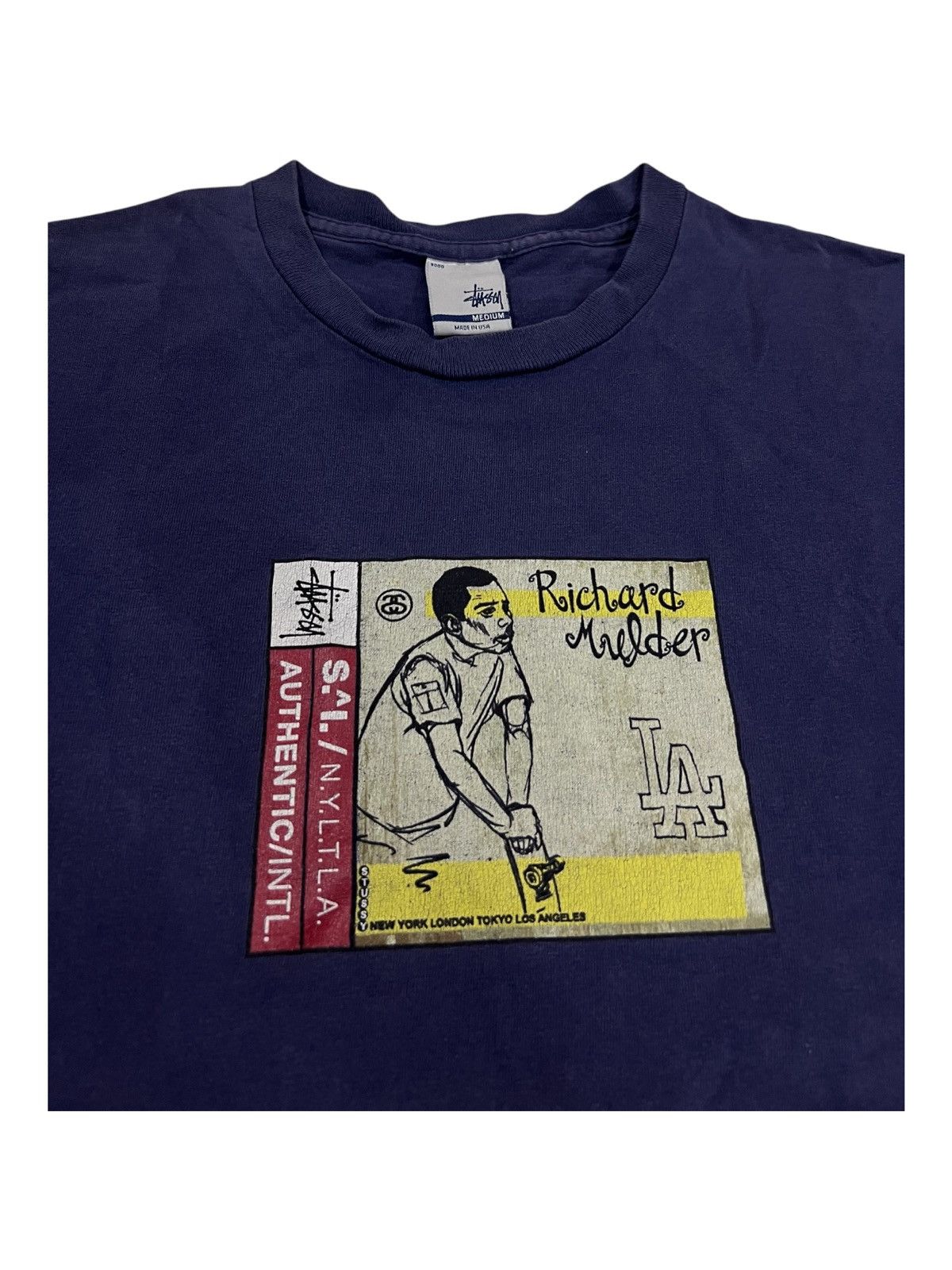 Hook-Ups SUPER RARE 1990s Stussy Pro Skater Richard Muller Tees Shirt Size US M / EU 48-50 / 2 - 3 Thumbnail