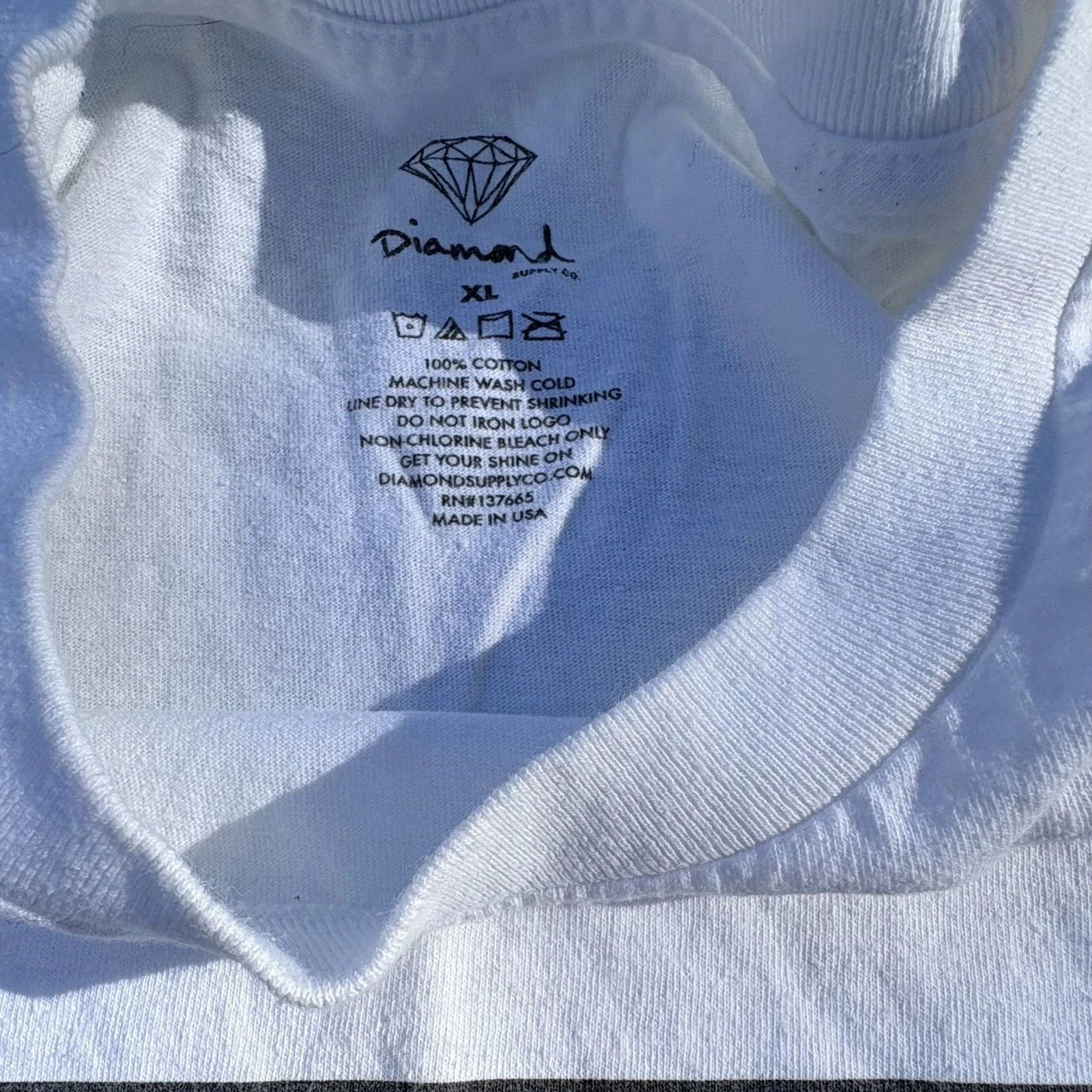 Diamond Supply Co. Diamond Supply Company Y2k Sized Large T-Shirt Size US XL / EU 56 / 4 - 3 Thumbnail