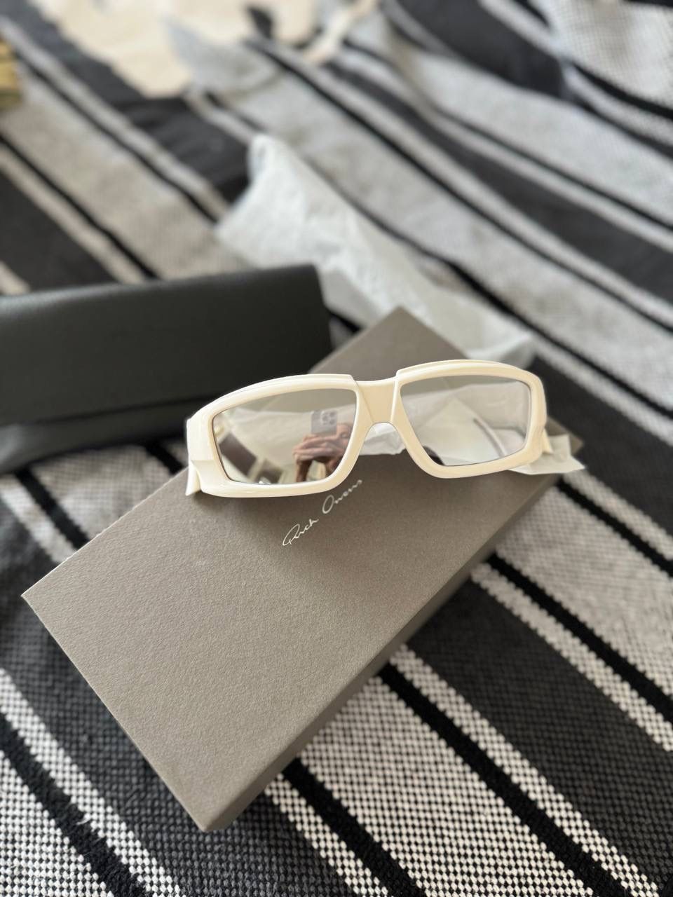 Pre-owned Rick Owens Sunglasses In Cream
