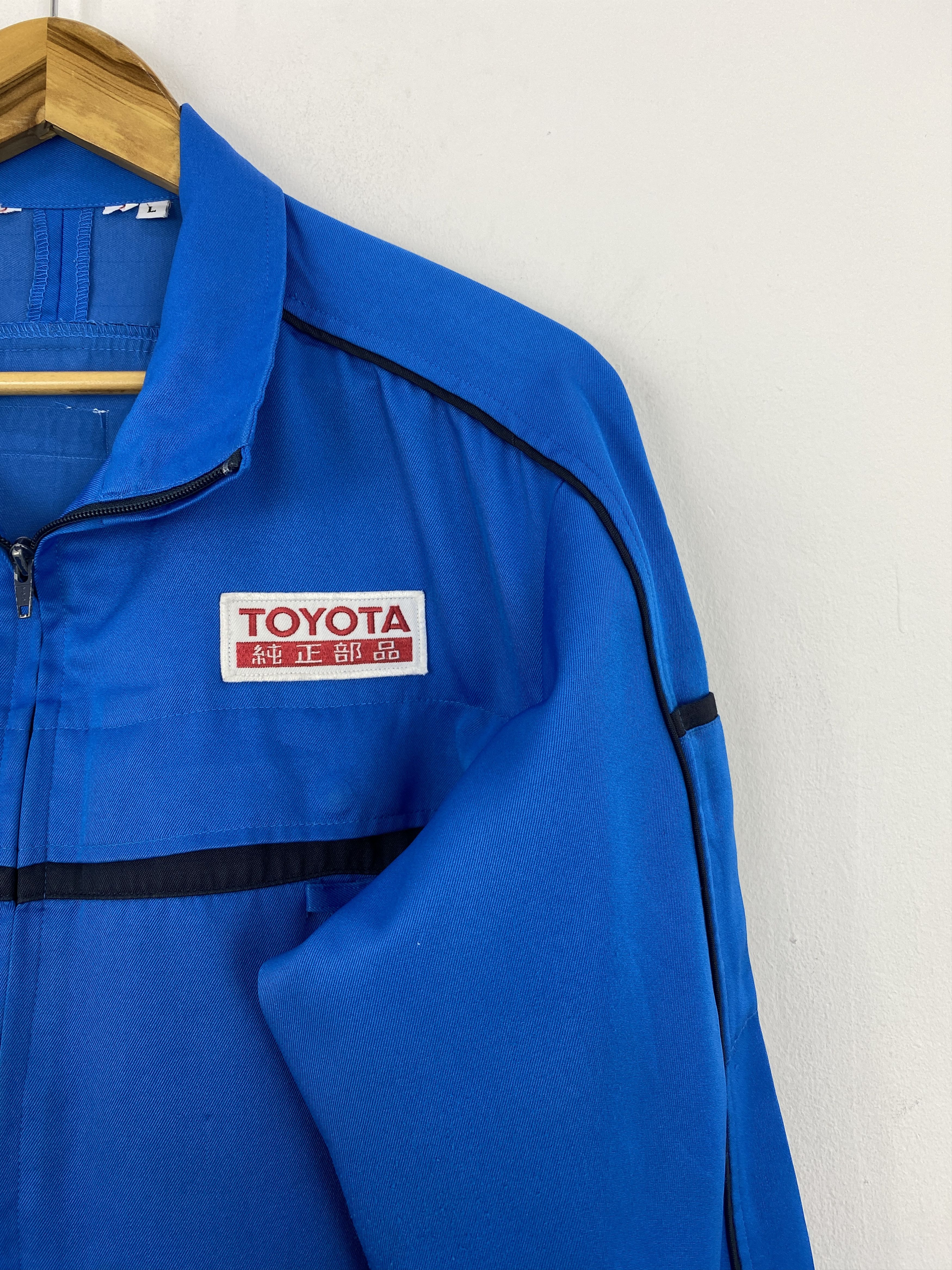 Japanese Brand Vintage Japanese Worker Toyota Racing Denim Jacket J1801 Size US L / EU 52-54 / 3 - 6 Thumbnail