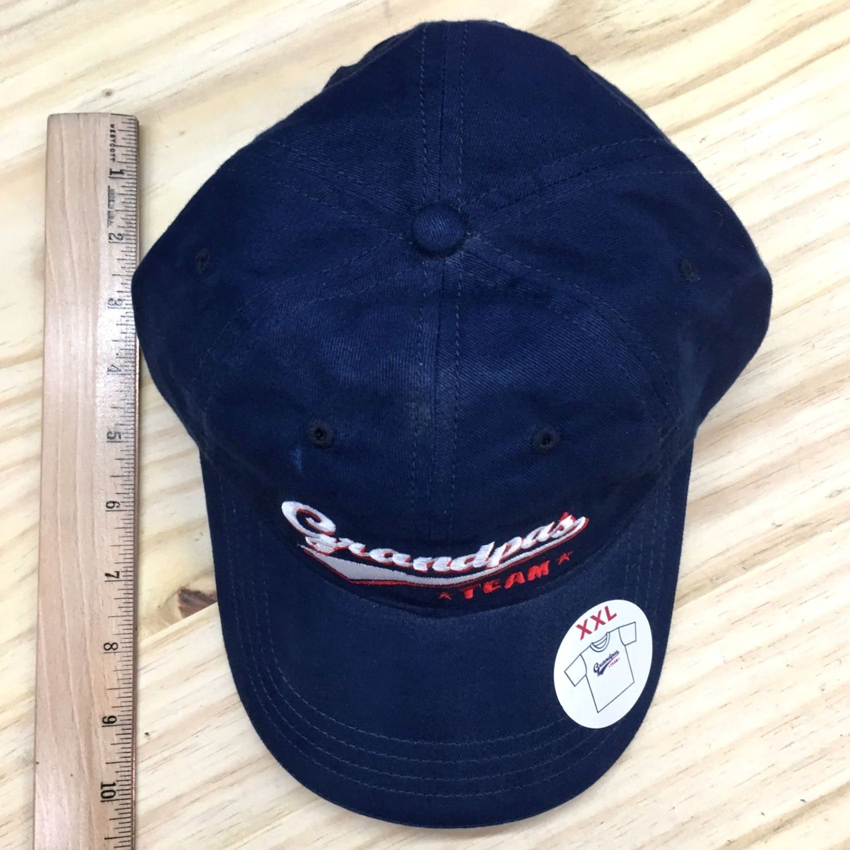 Vintage Grandpas Team Baseball Cap Hat Mens One Size Blue Cotton Adjustable Embroidered Size ONE SIZE - 3 Thumbnail