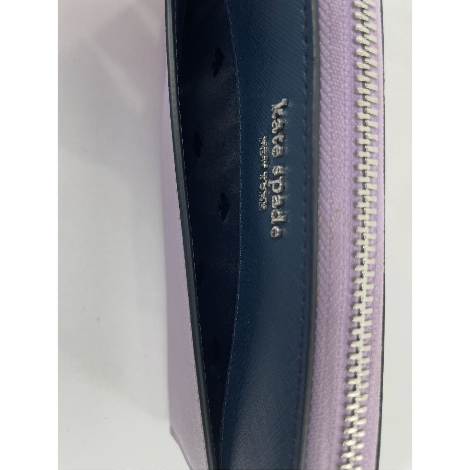 Kate Spade Kate Spade New York Navy Lilac Zip Wallet Size ONE SIZE - 7 Thumbnail