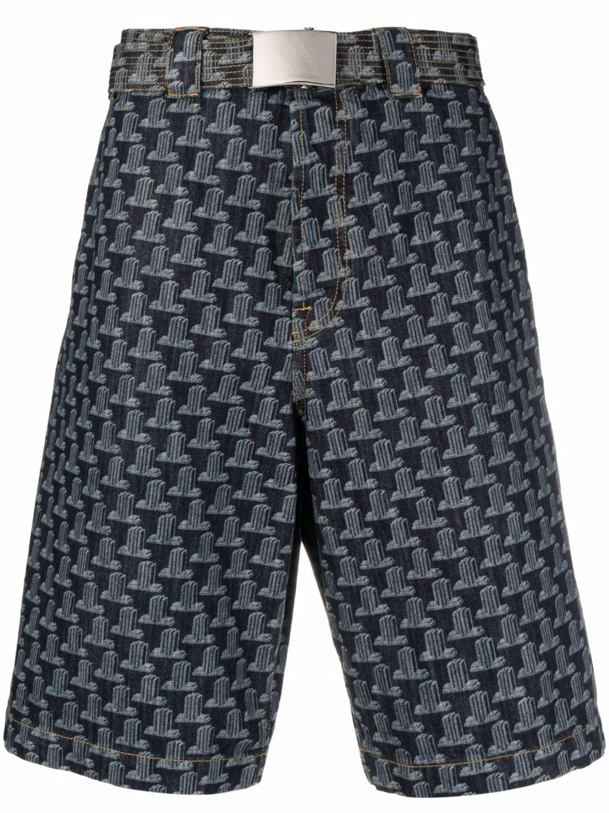 Helmut Lang o1y0125 Denim Short in Multicolor Size US 28 / EU 44 - 1 Thumbnail