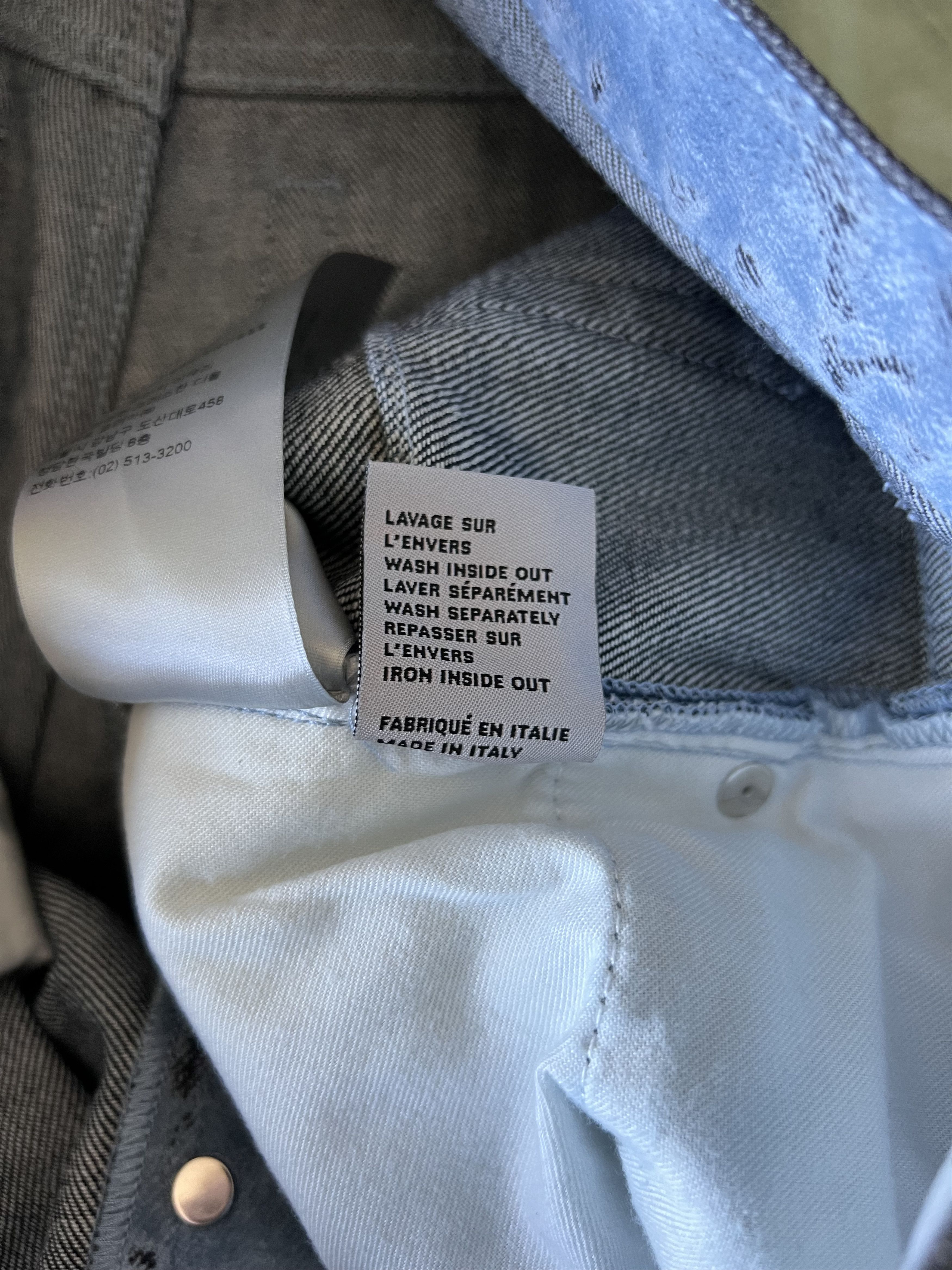 Dior × ERL Dior ERL Velour Distressed Shorts in Blue Size US 32 / EU 48 - 11 Thumbnail
