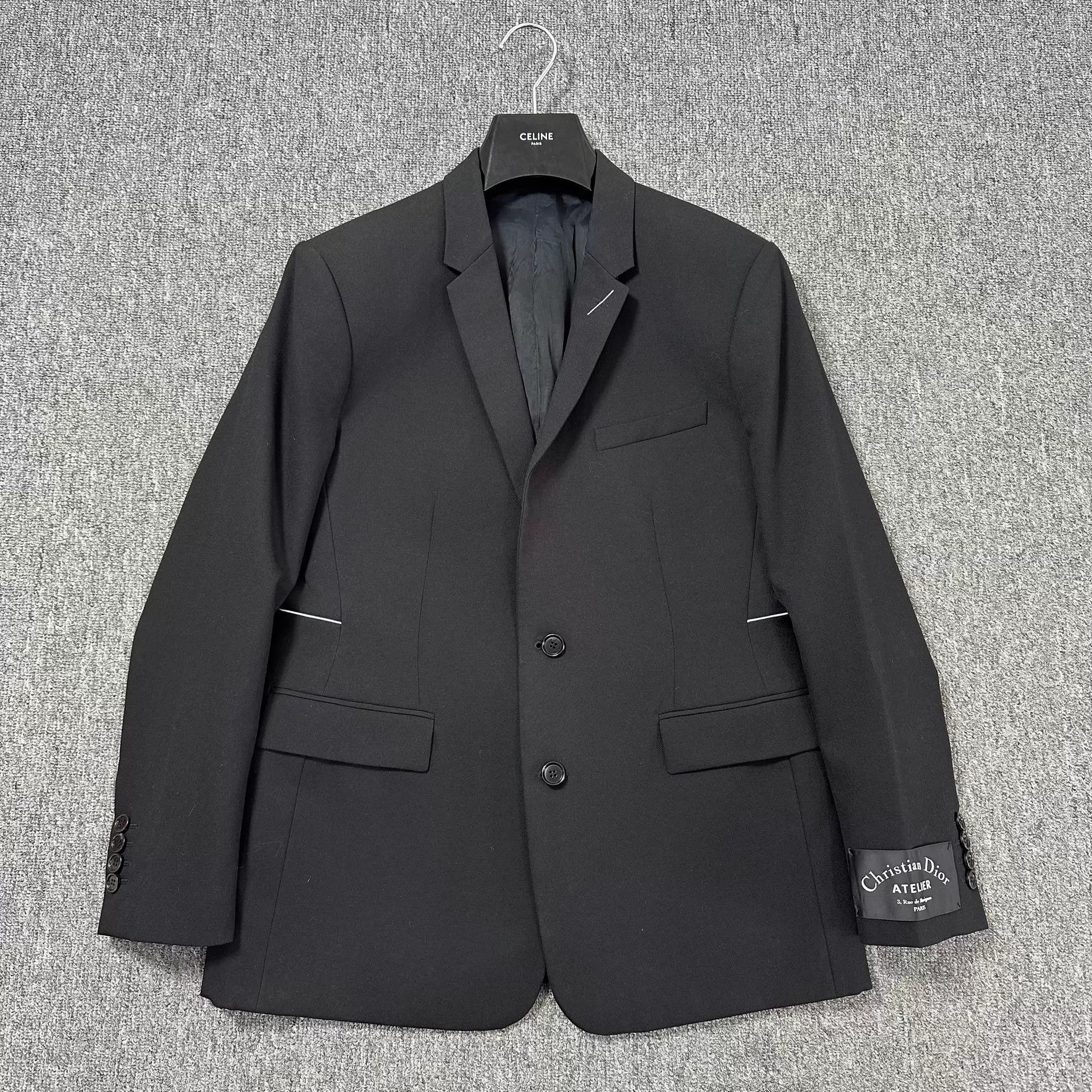Dior Dior Homme 18fw white line armband wool suit 48 Kva final Size 48L - 2 Thumbnail