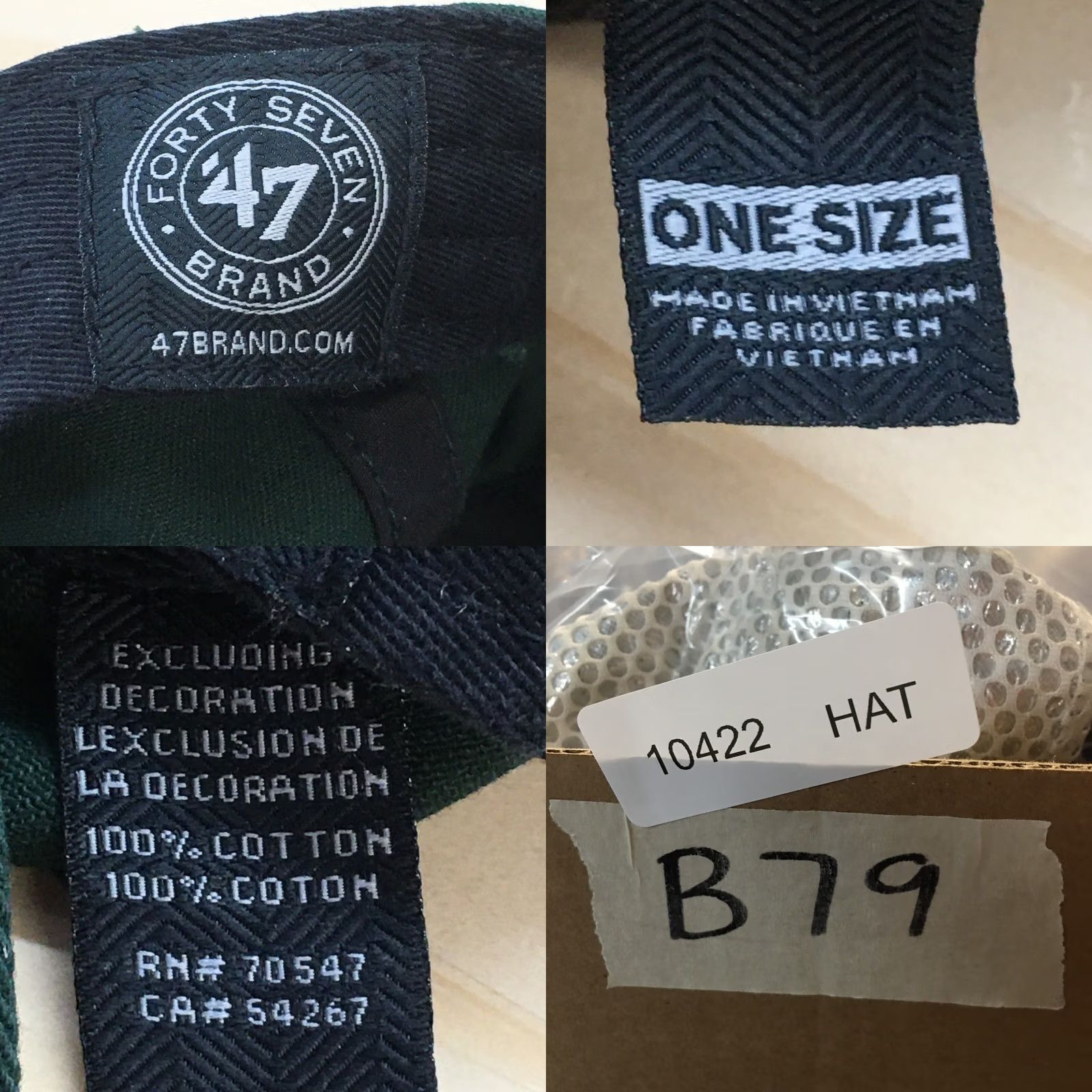47 47 Stanley Cup Playoffs 2016 Baseball Cap Hat Men Green OS Adjustable Curve Brim Size ONE SIZE - 9 Thumbnail