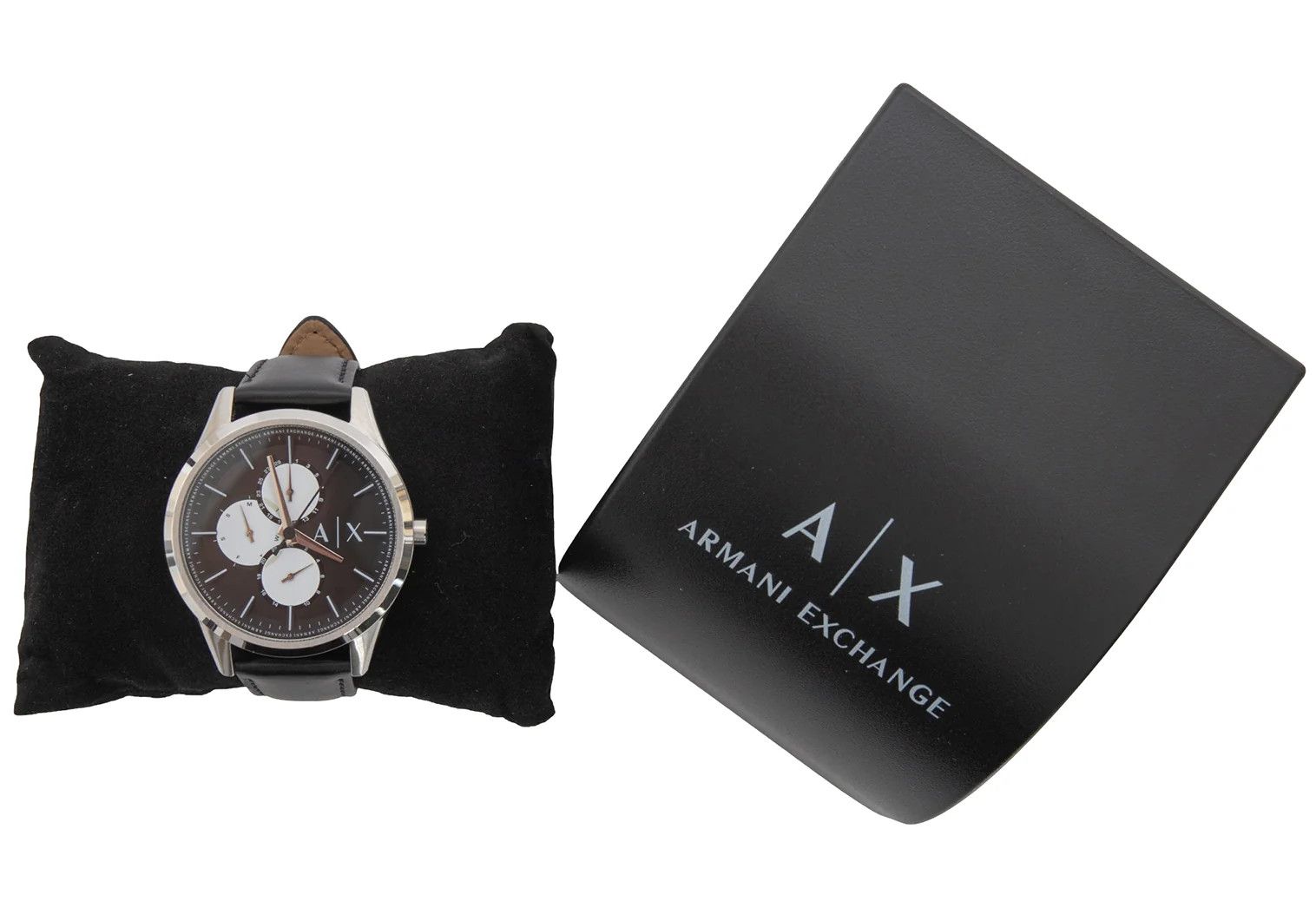Armani Leather Belt Watch in Silver and Black Size ONE SIZE - 10 Thumbnail