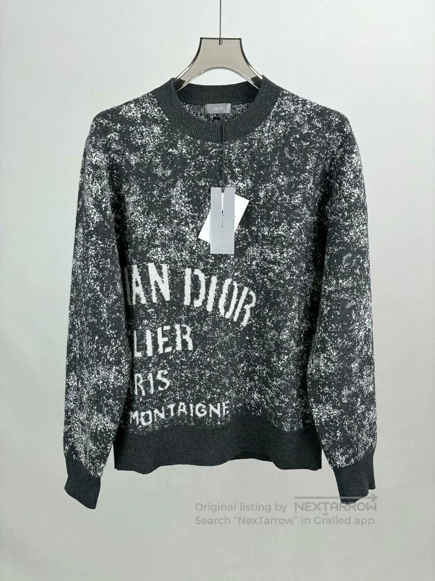 Dior dior wool sweater with snowflake design. Size S / US 4 / IT 40 - 1 Thumbnail