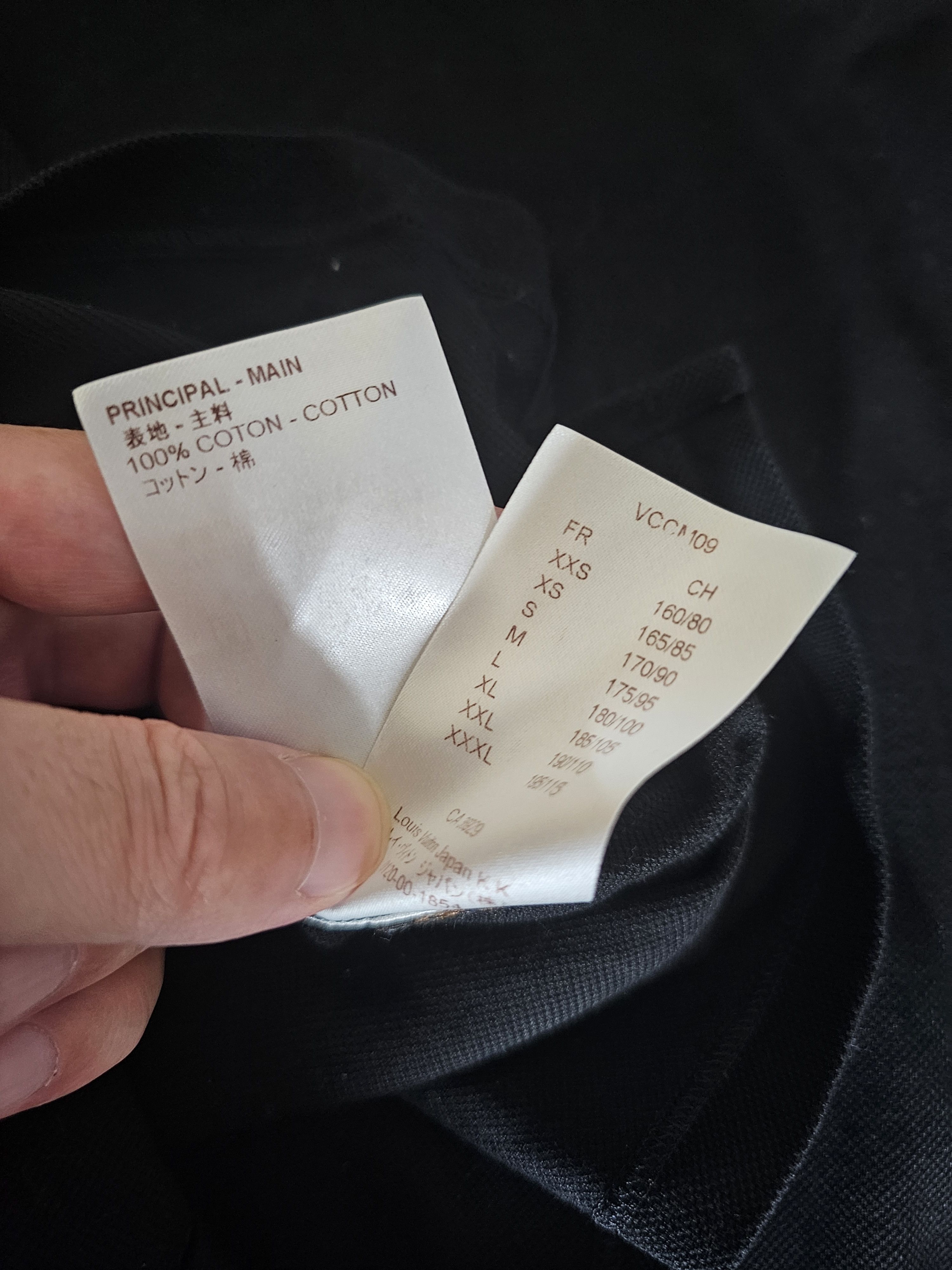 Louis Vuitton Louis Vuitton Men's Black Polo Shirt Size M Size US M / EU 48-50 / 2 - 7 Thumbnail