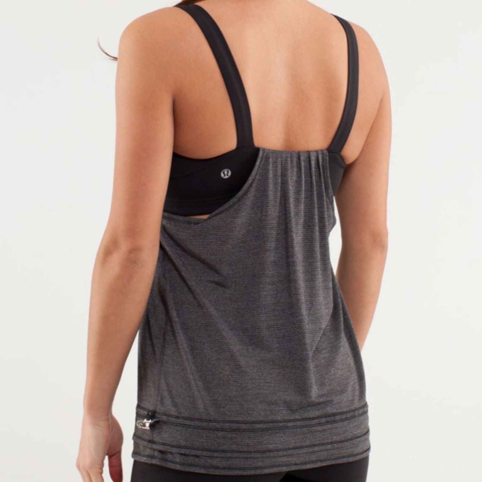 Lululemon Lululemon Back on Track Tank Black Gray 4 Small Size S / US 4 / IT 40 - 10 Thumbnail