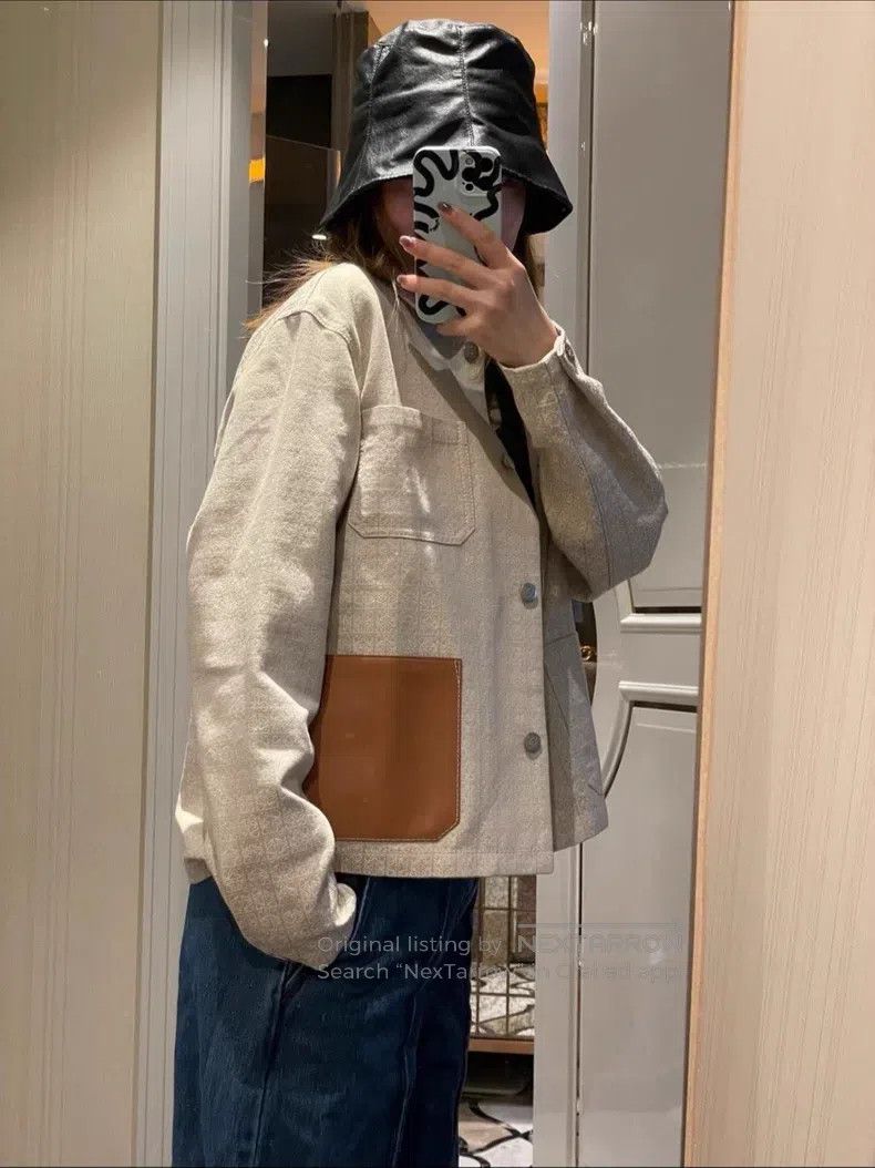 Loewe Loewe Dark patterned monogrammed logo all-over print jacke Size XXS / US 00 / IT 34 - 3 Thumbnail