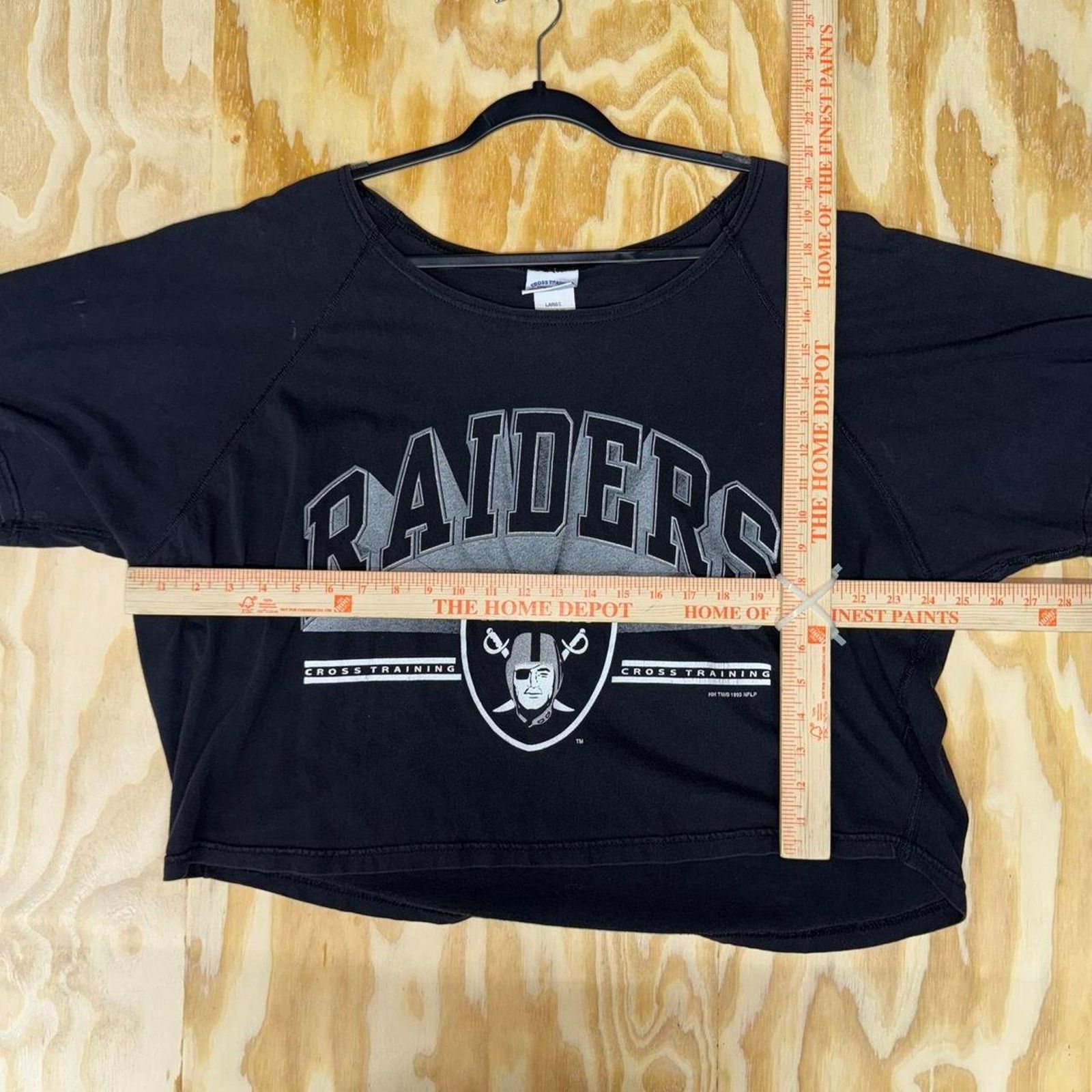 NFL Vintage 1990s raiders nfl CXT crop top femme t-shirt Size L / US 10 / IT 46 - 2 Thumbnail