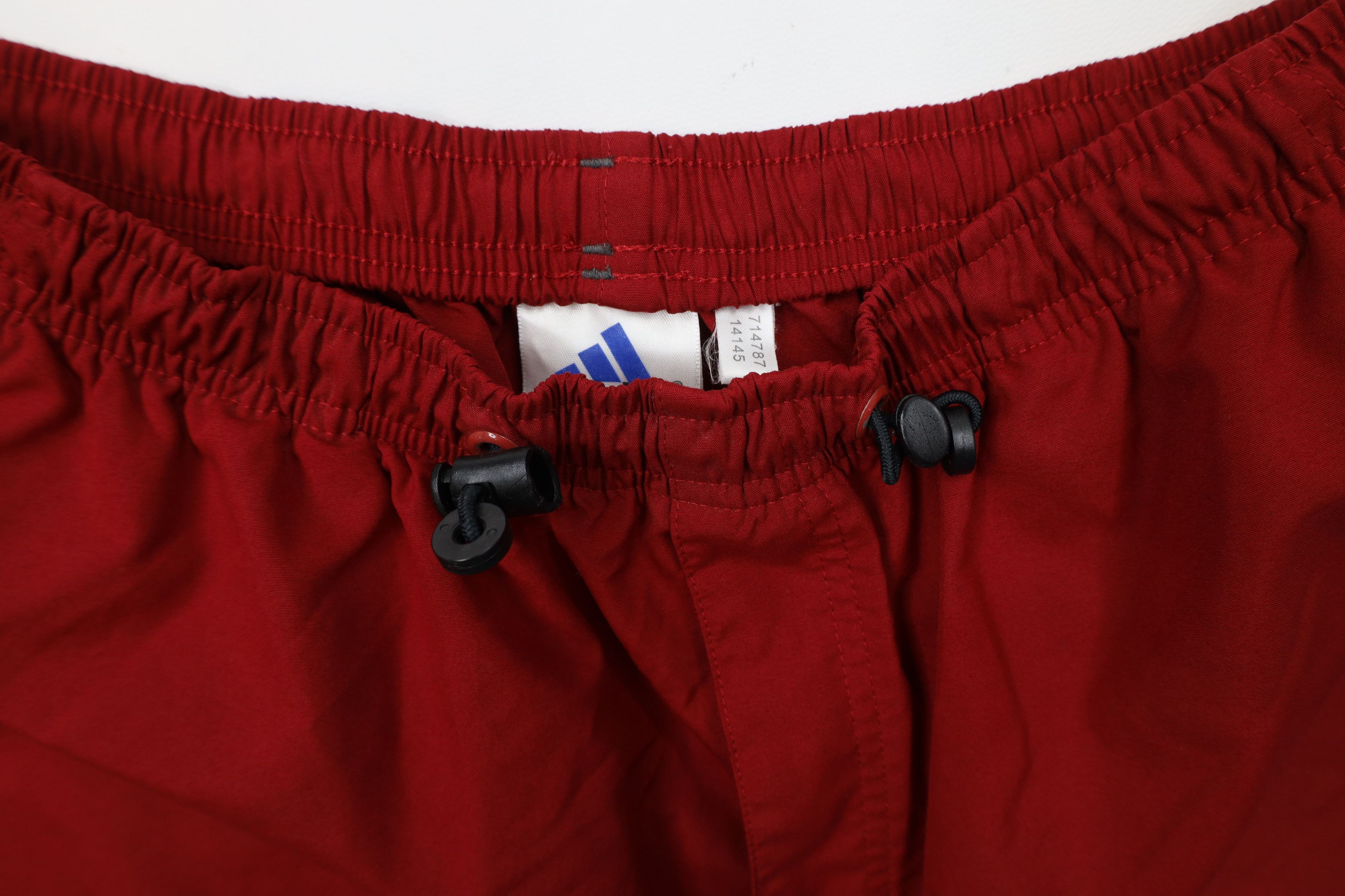 Adidas Vintage Y2K 2001 Adidas Baggy Microfiber Cargo Shorts Red Size US 34 / EU 50 - 7 Thumbnail