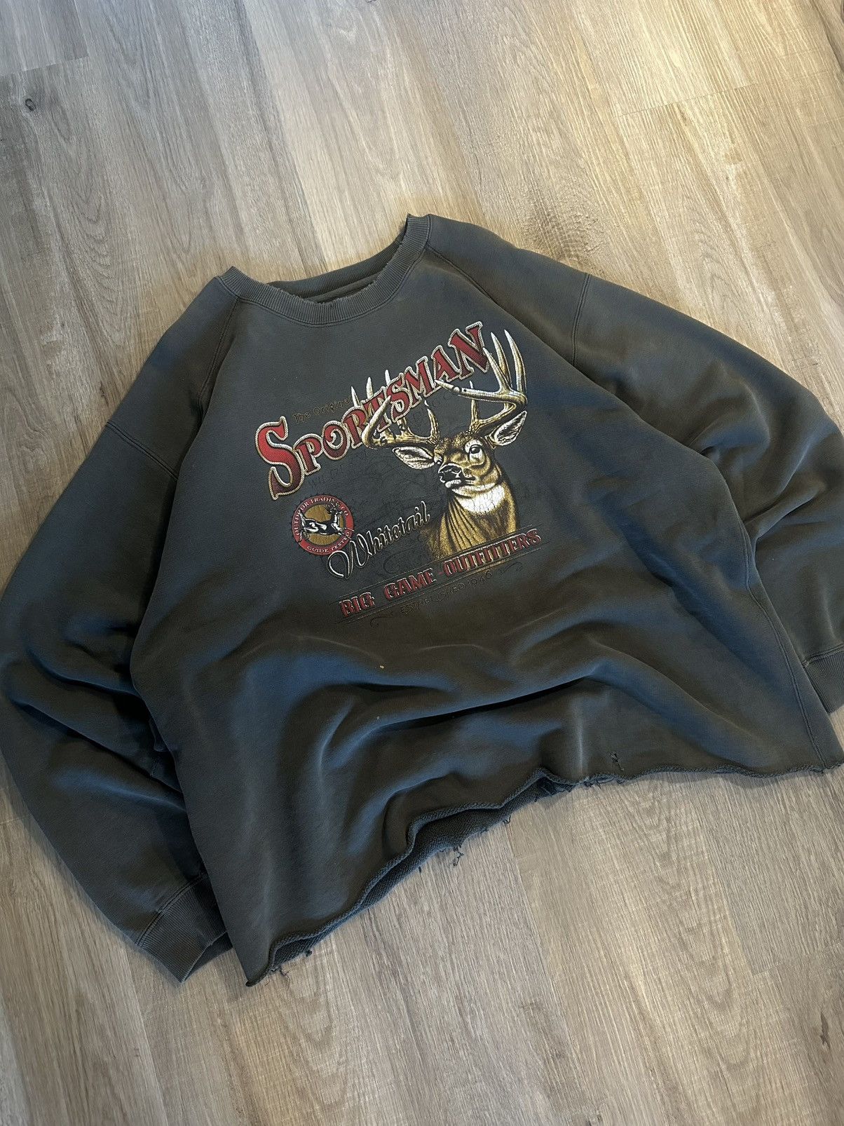 Vintage Vintage Sportsman Deer Hunting Crewneck Sweatshirt Size US XL / EU 56 / 4 - 2 Thumbnail