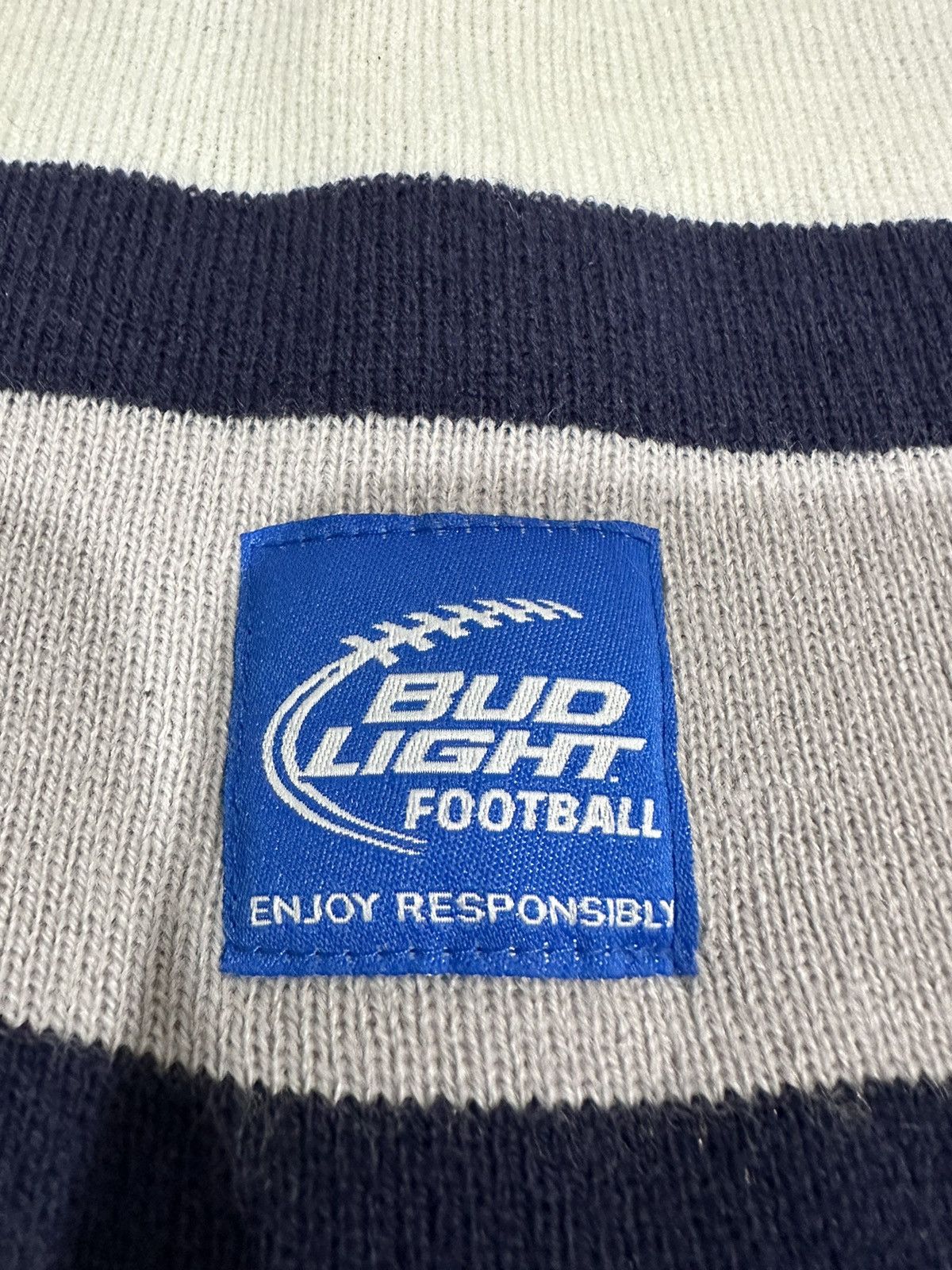 NFL × Vintage Vintage Bud Light Beer Beanie Knit Hat Size ONE SIZE - 2 Thumbnail