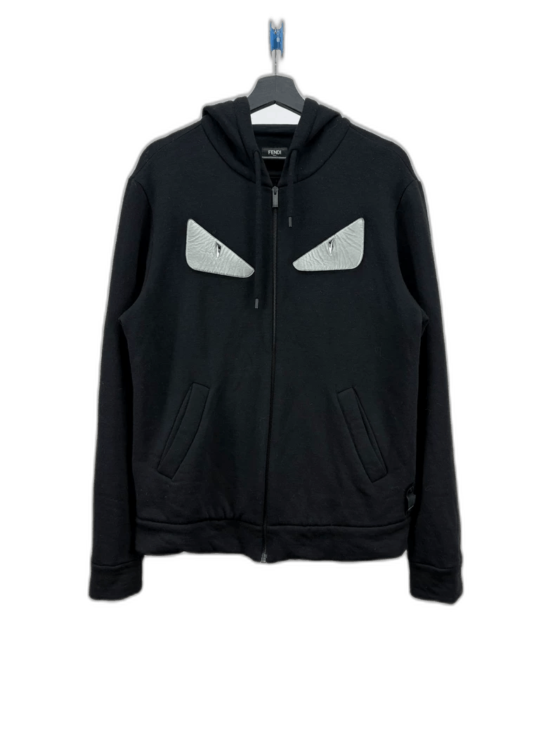 Fendi Fendi Wool little monster zipper hoodie jacket