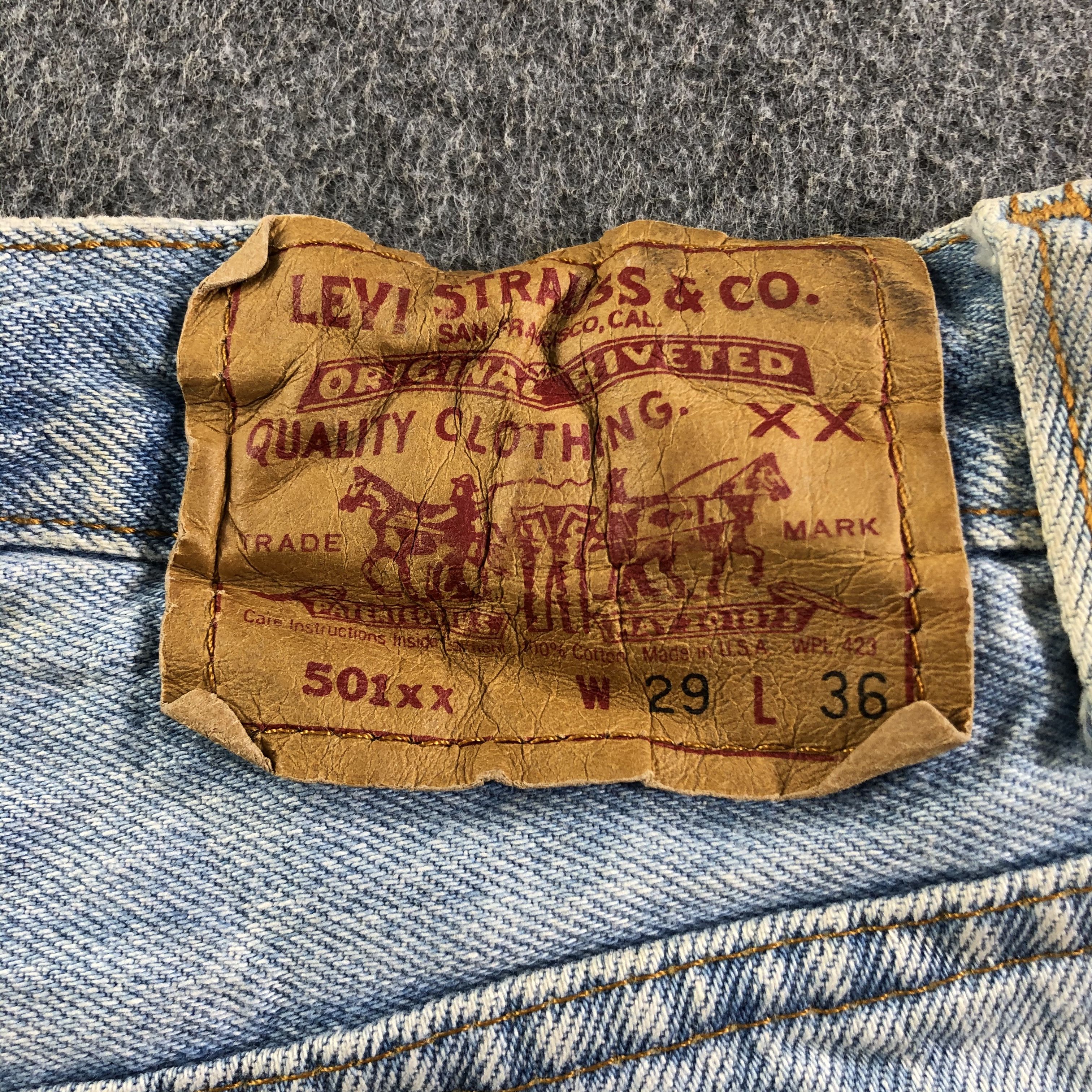 Levi's × Vintage Vintage 90s Light Wash Levis 501 Jeans-J3927 Size US 28 / EU 44 - 6 Thumbnail