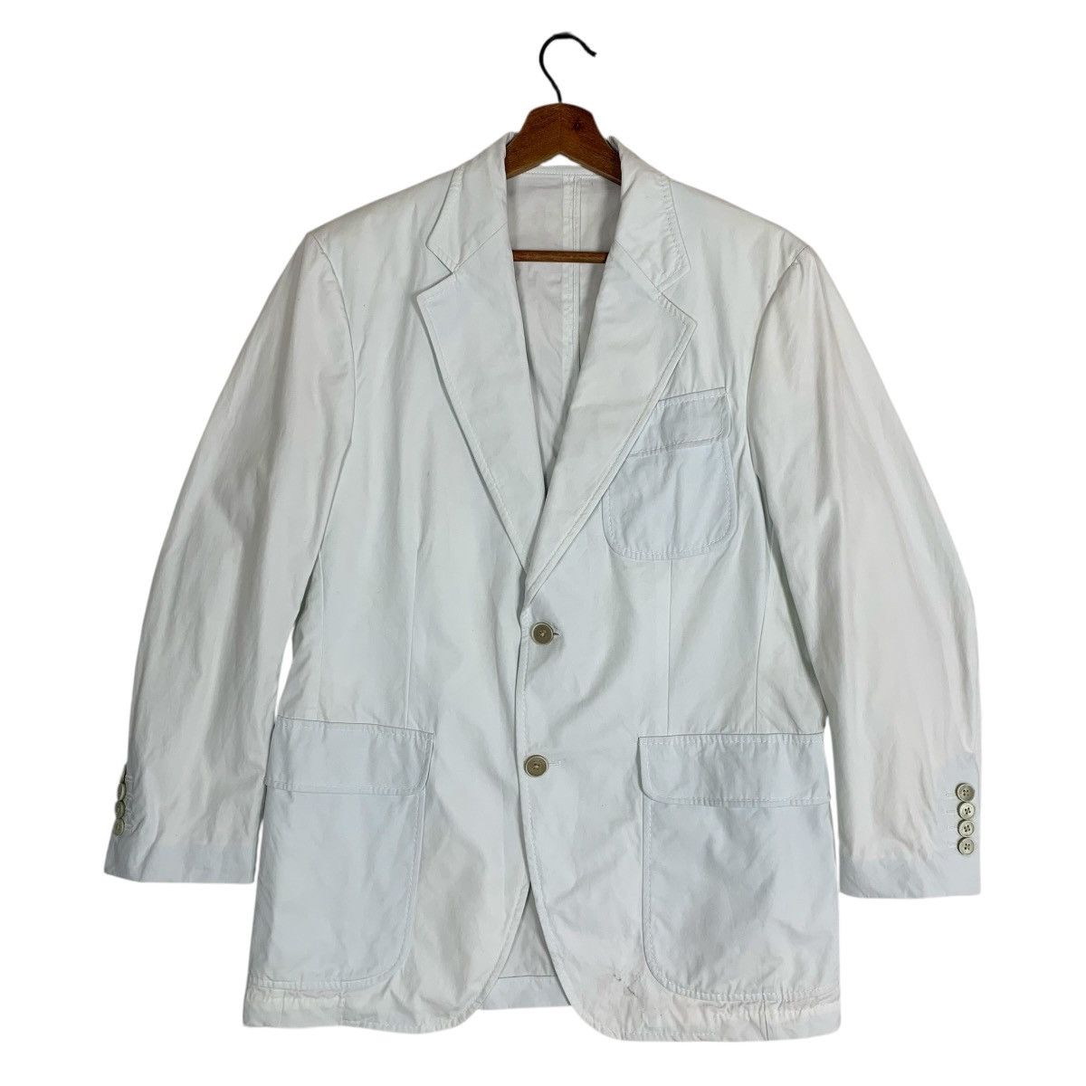 Designer × Salvatore Ferragamo Salvatore Feragamo Made in Italy Designer Luxury Blazer Size US M / EU 48-50 / 2 - 2 Thumbnail