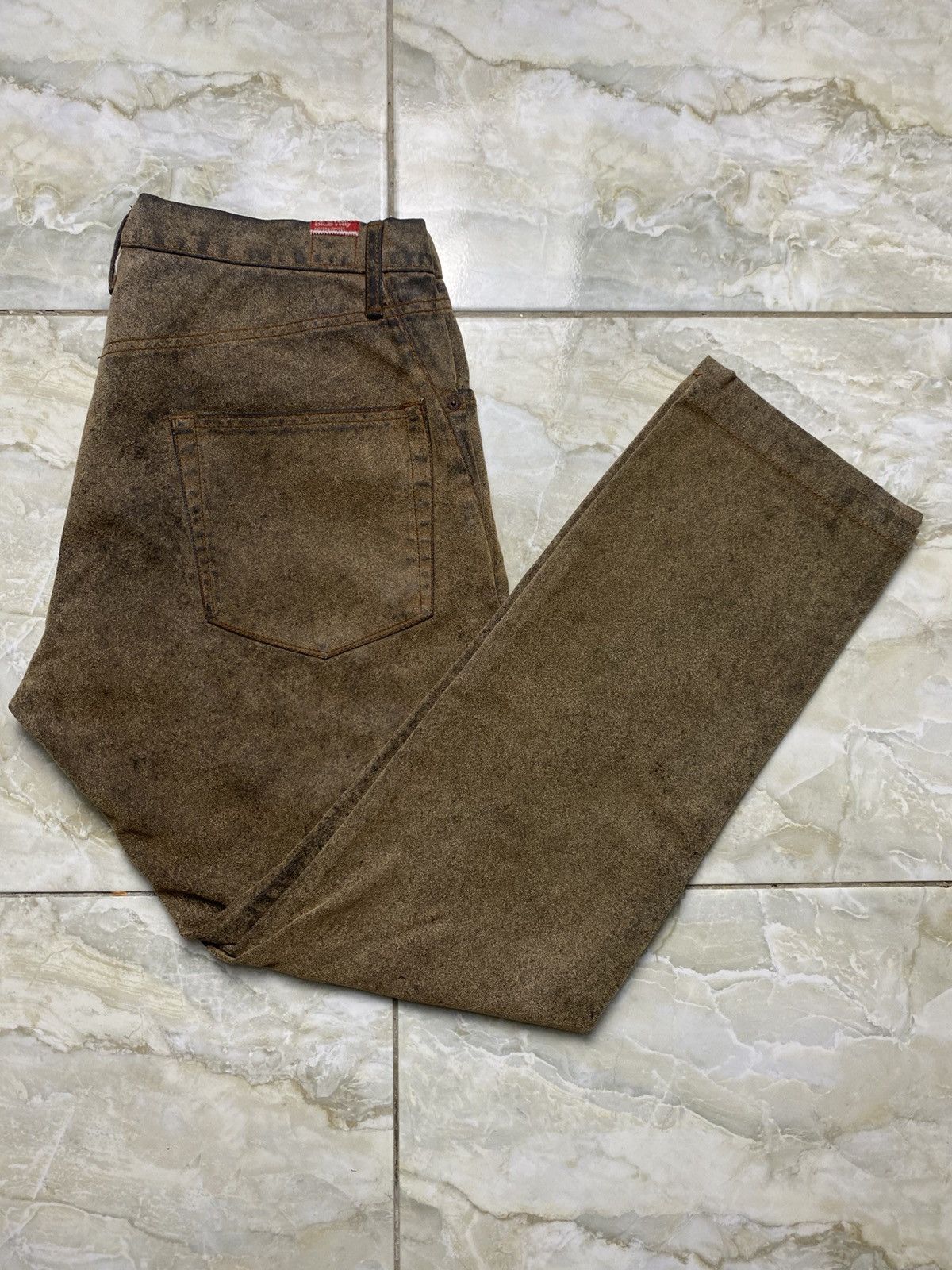 Japanese Brand 🇯🇵 Japanese Brand Blueway Leather Jeans Size US 34 / EU 50 - 3 Thumbnail