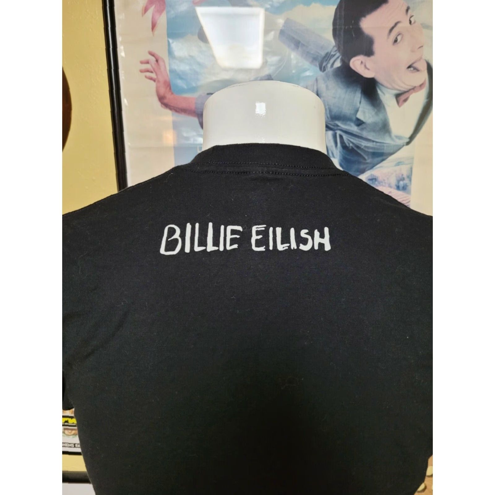Vintage Billie Eilish When We Fall Asleep Where Do We Go Tour Concert T Shirt Medium Black Short Sleeve Round Neck Mens Graphic Tee 100% Cotton Band Music Size US M / EU 48-50 / 2 - 3 Thumbnail