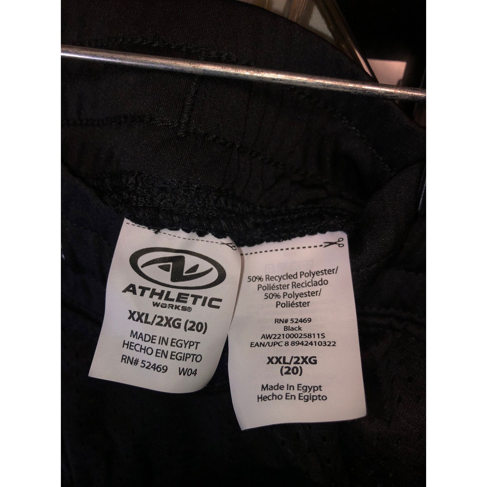 Athletic Works Womens mesh black athletic wear shorts Size 42" / US 20 - 3 Thumbnail