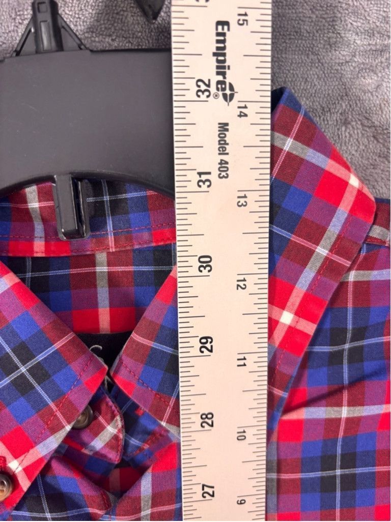 Jos. A. Bank Men's Jos. A. Bank Plaid Button Down Shirt Size S Red Blue Size US L / EU 52-54 / 3 - 5 Thumbnail