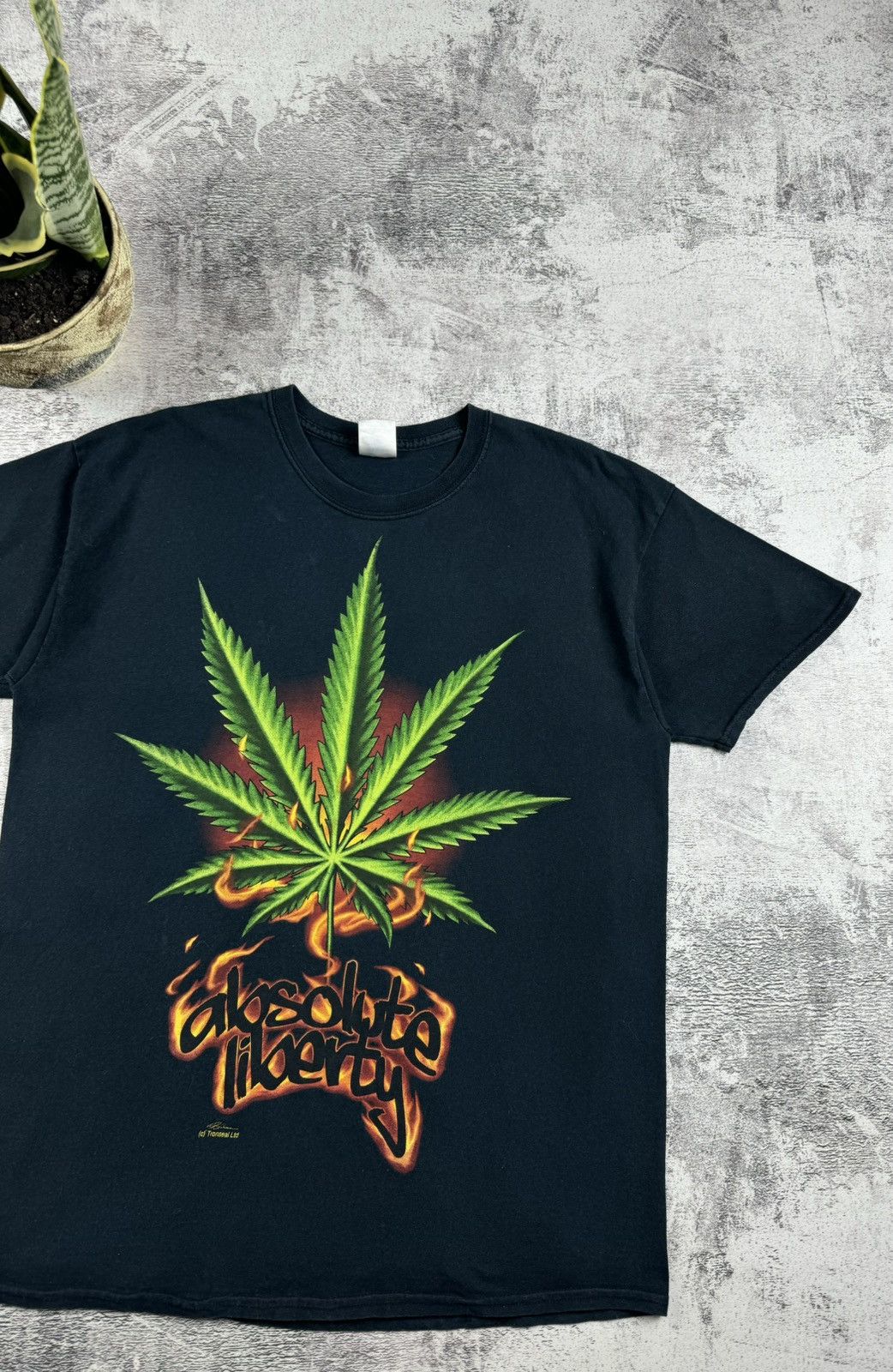 Vintage Marijuana Legalize Weed Smoke Y2K Cannabis Joint T Shirt Tee Size US L / EU 52-54 / 3 - 3 Thumbnail