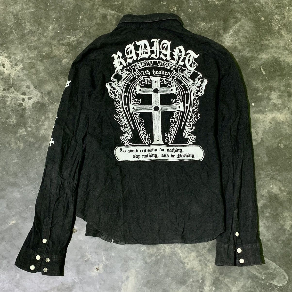 Japanese Brand Skippers Daughter button ups embordier punk style Size S / US 4 / IT 40 - 1 Thumbnail