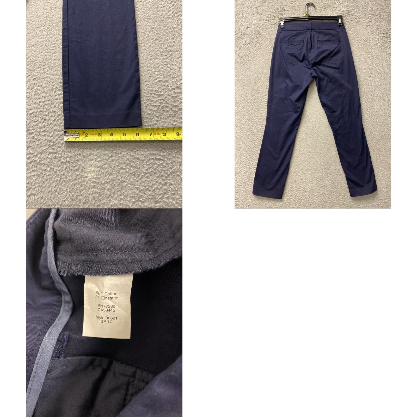 J.Crew J.Crew Chino Pants Women’s Size 4 Navy Pocket 164-11 Size 30" / US 8 / IT 44 - 8 Thumbnail