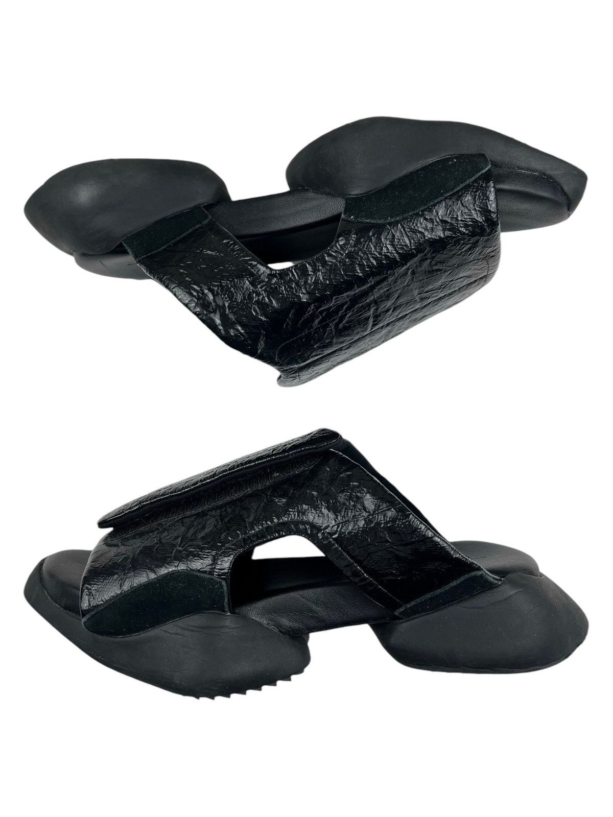 Adidas SS16 Rick Owens x Adidas Clog Leather Sandals Black Size US 7 / EU 40 - 2 Thumbnail