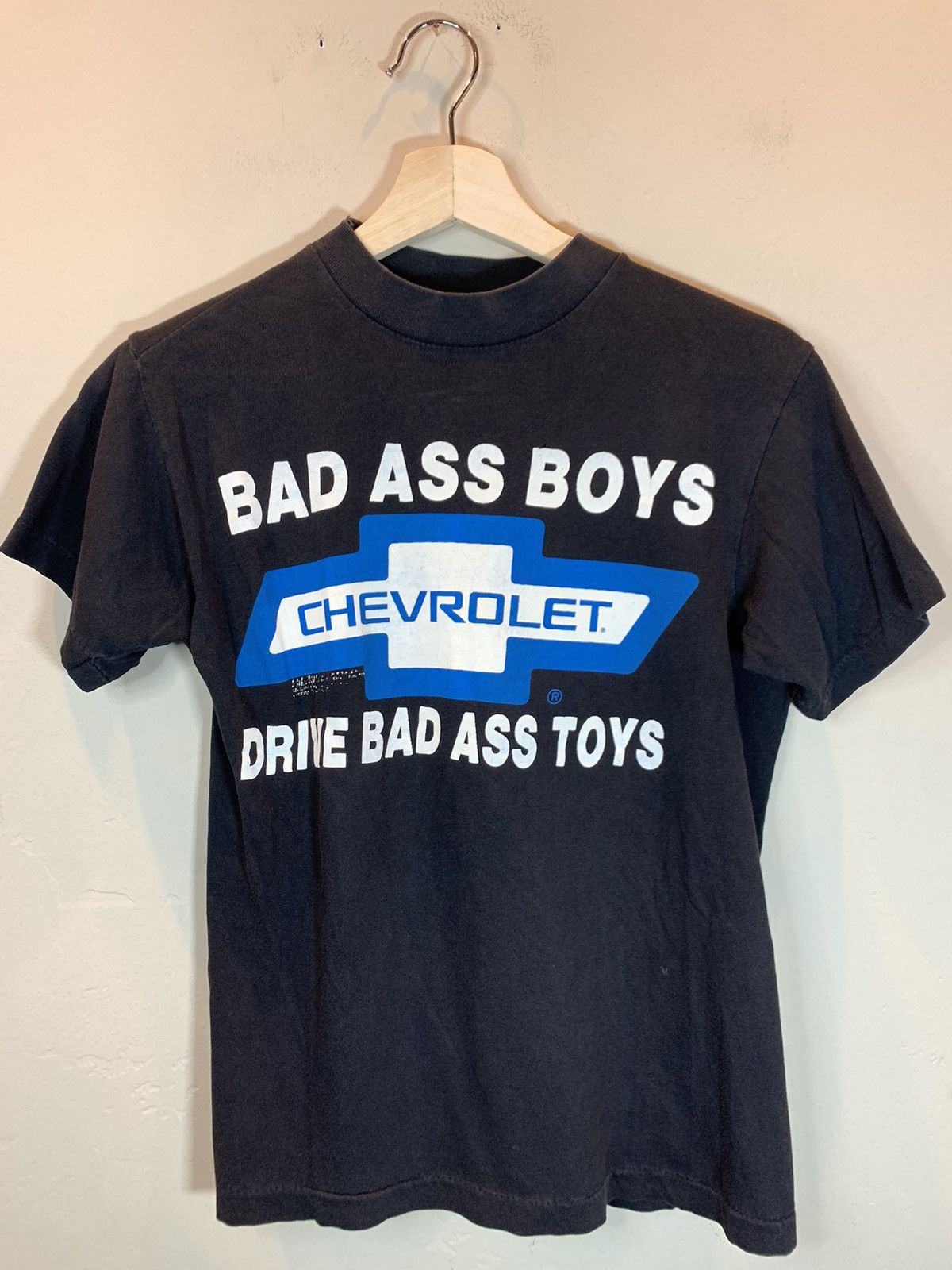 Chevrolet × Vintage RARE Vintage Bad Ass Boys Drive Bad Ass Toys Chevrolet Shirt Size US M / EU 48-50 / 2 - 1 Thumbnail