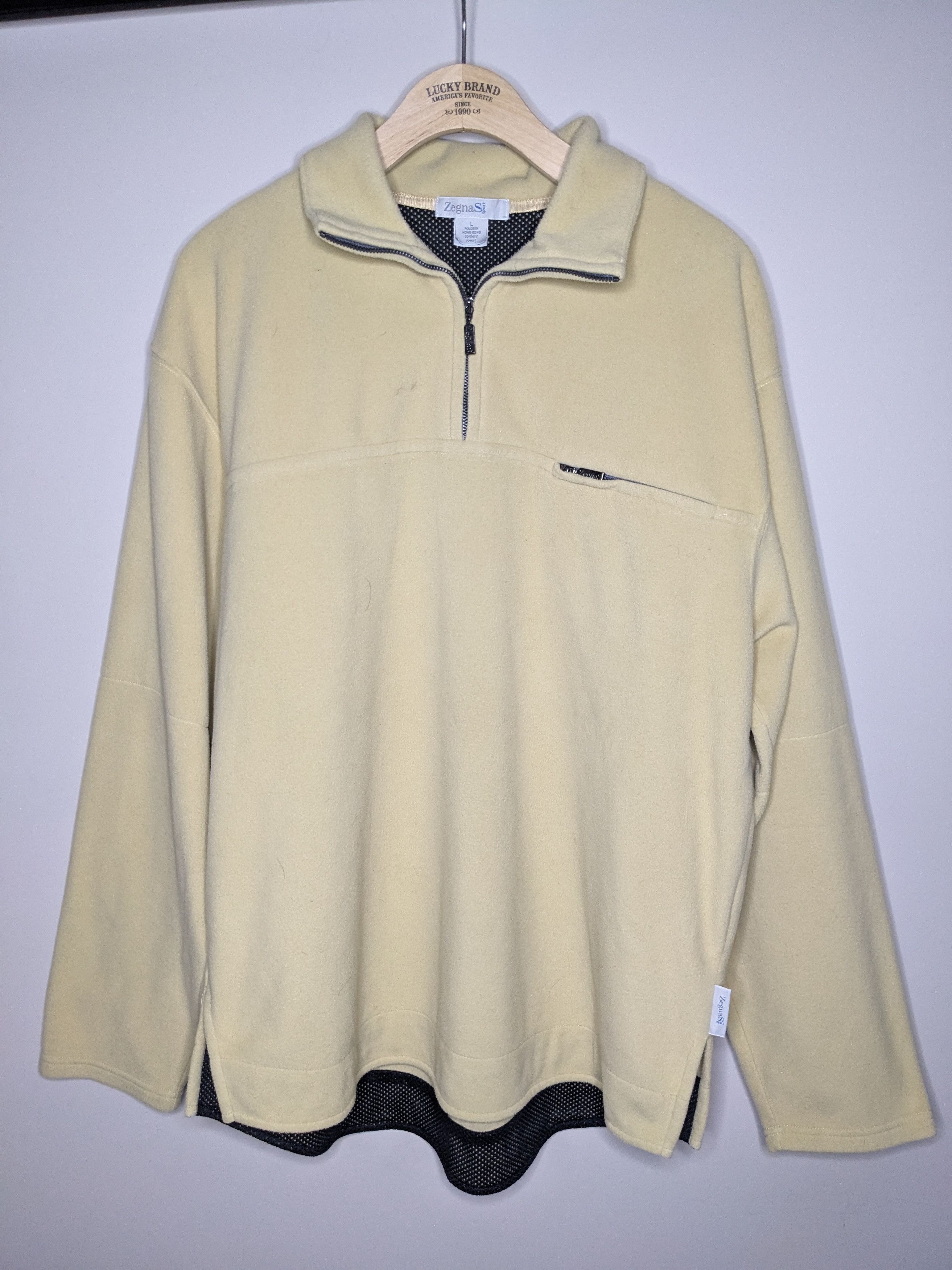 Ermenegildo Zegna VTG Ermenegildo Zegna Sport Fleece Quarter Zip Mens Large Size US L / EU 52-54 / 3 - 1 Thumbnail