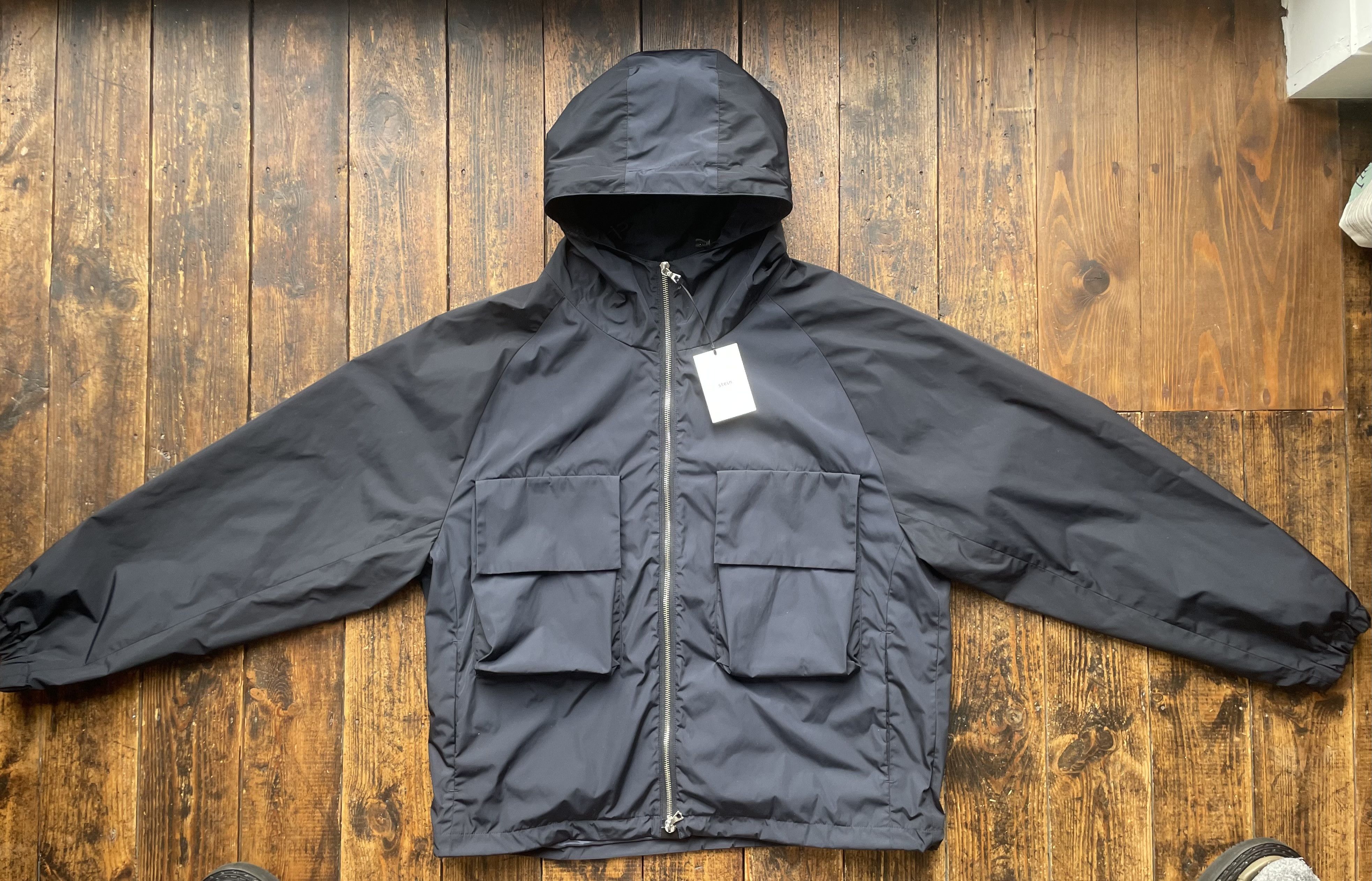 Stein Nylon Tafta Hooded Short Jacket -