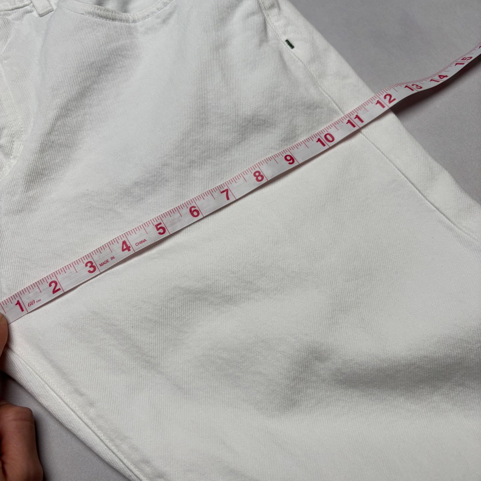 Sid Mashburn $185 Sid Mashburn Slim Straight Jeans 35x32 White Denim Size US 35 - 8 Thumbnail