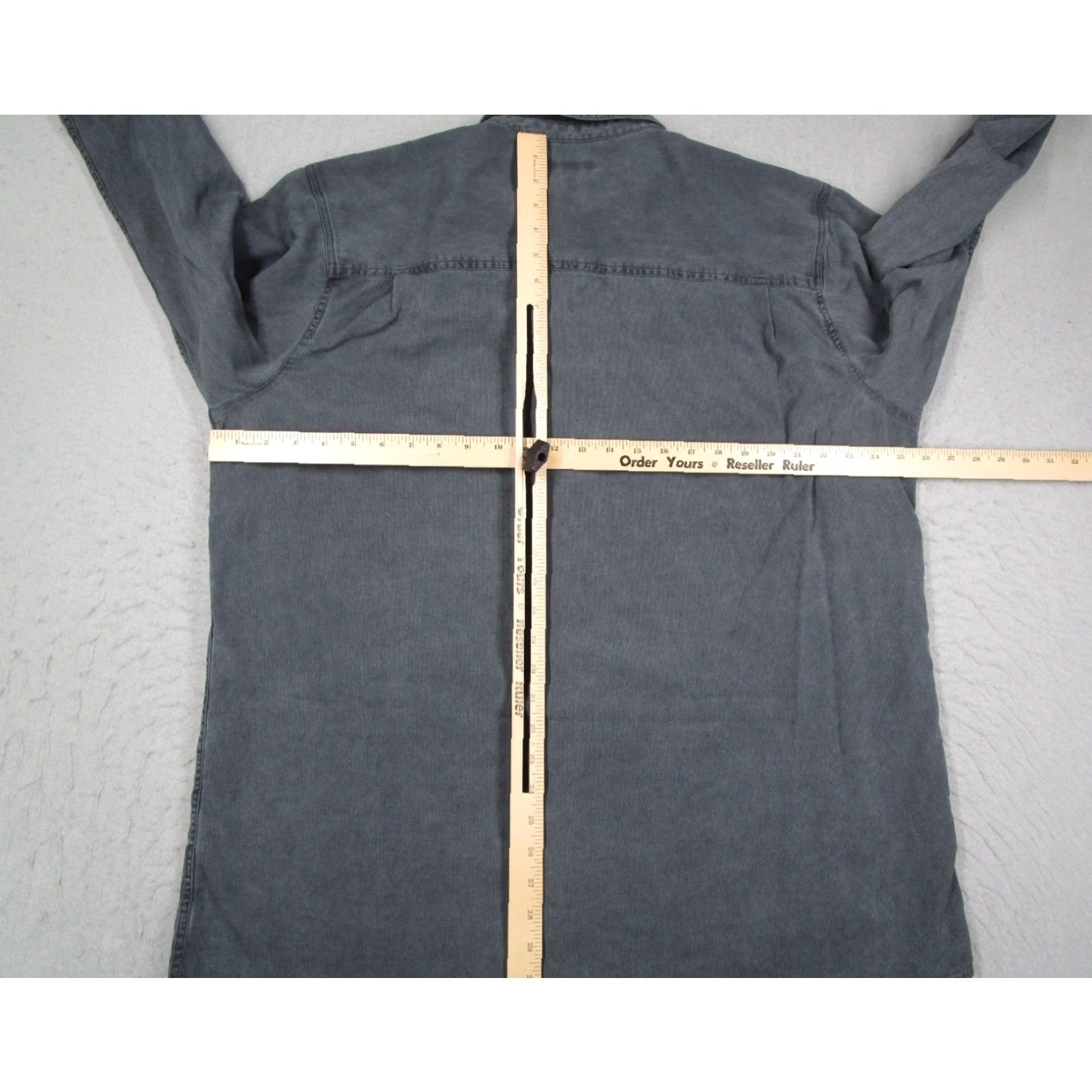 Vintage Martin Gordon Shirt Mens 2XL Tall Blue Linen Blend Long Sleeve Button Front Western Casual Workwear Shirt Size US XXL / EU 58 / 5 - 6 Thumbnail