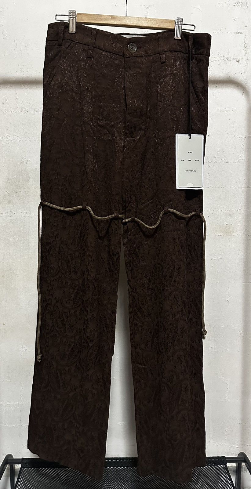 Song for the mute 24.1 Paisley Jacquard Pants