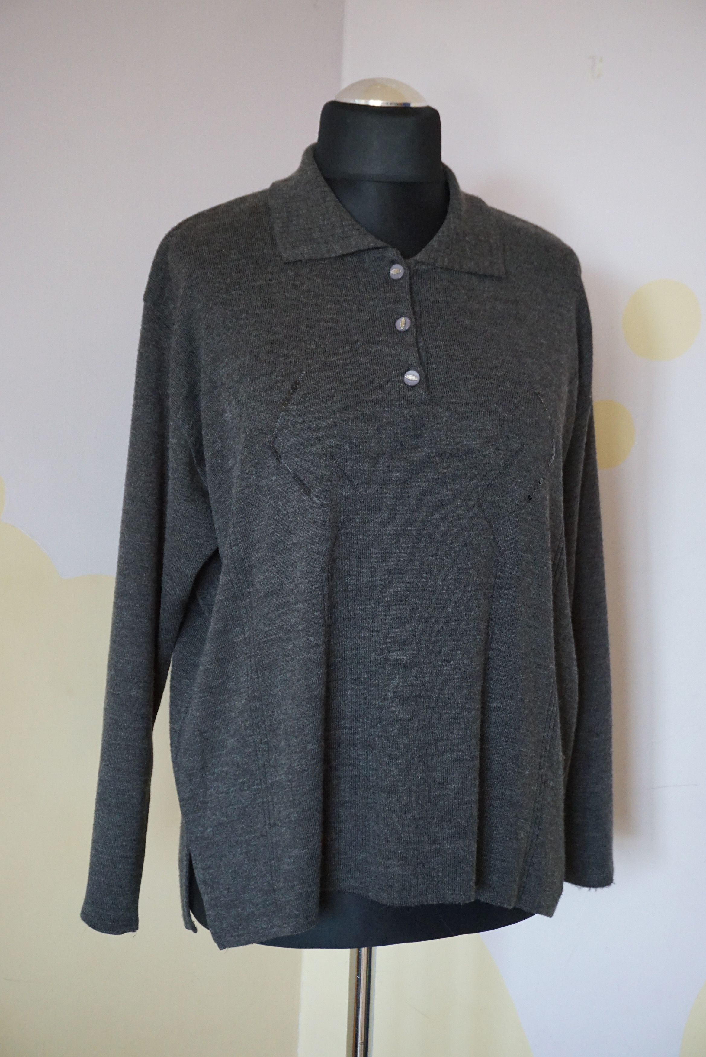 Vintage Vintage Italy 80's 90's XL 14/16 50% wool jumper M baggy Size XL / US 12-14 / IT 48-50 - 2 Thumbnail