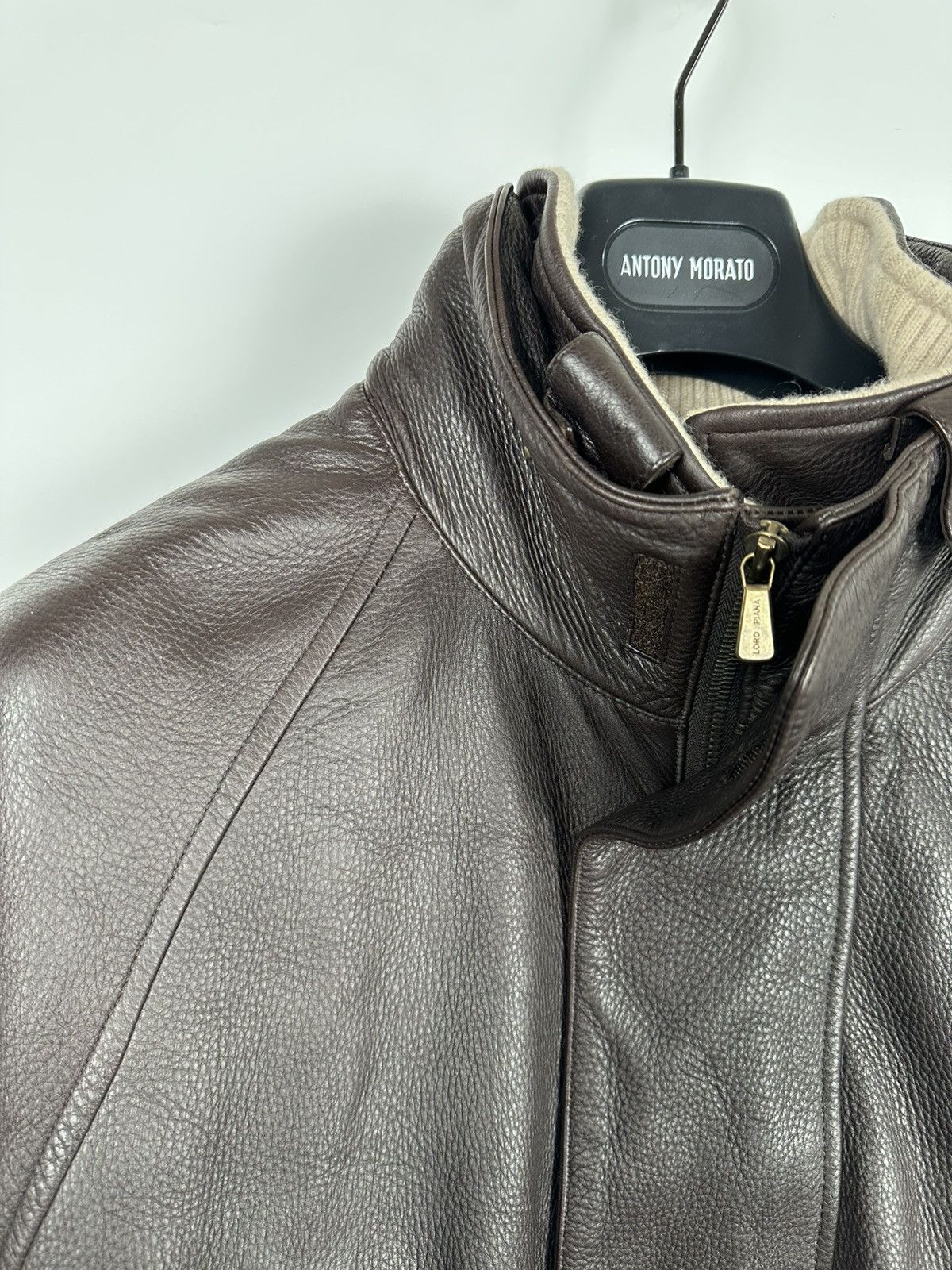 Loro Piana Loro Piana Leather Cashmere Coat Jacket Size US XXL / EU 58 / 5 - 5 Thumbnail