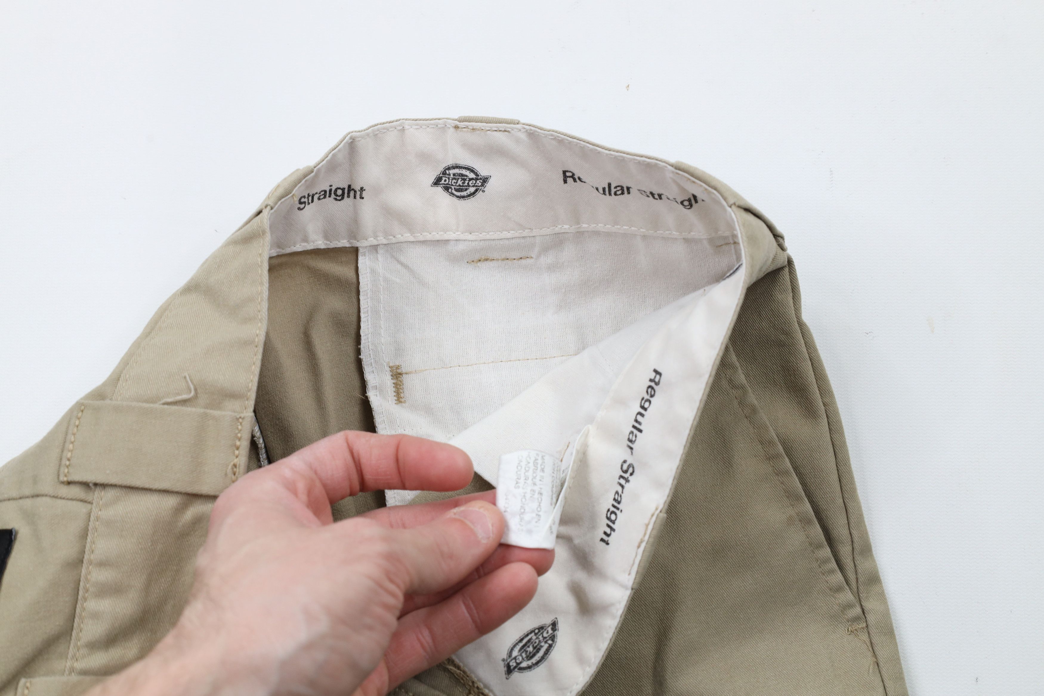Dickies × Vintage Vintage Dickies Straight Leg Dungaree Cargo Pants Beige Size US 34 / EU 50 - 10 Thumbnail
