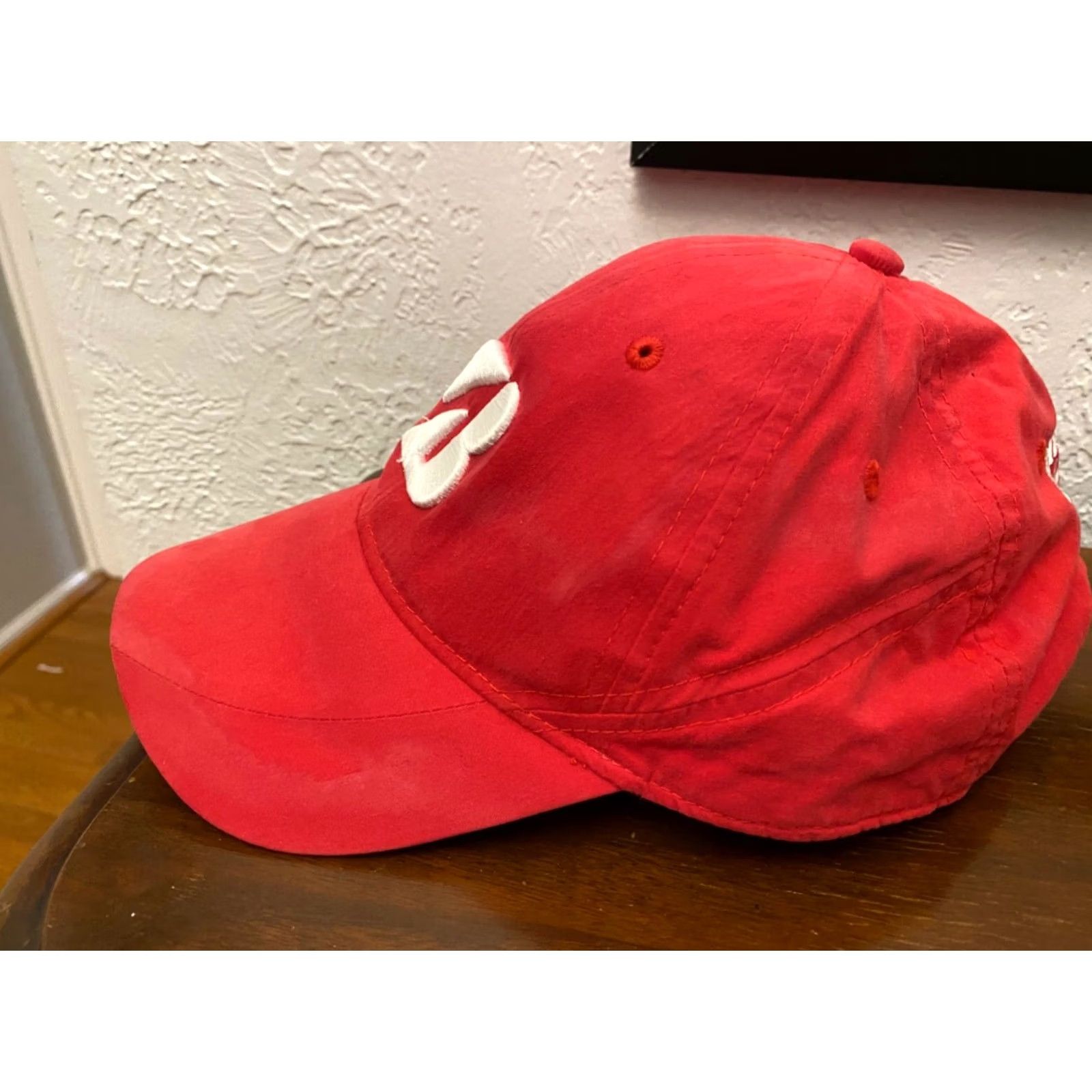Vintage Bridgestone Golf Hat Cap Strap Back Red One Size Adjustable Golfer Mens Baseball Cap Size ONE SIZE - 2 Thumbnail