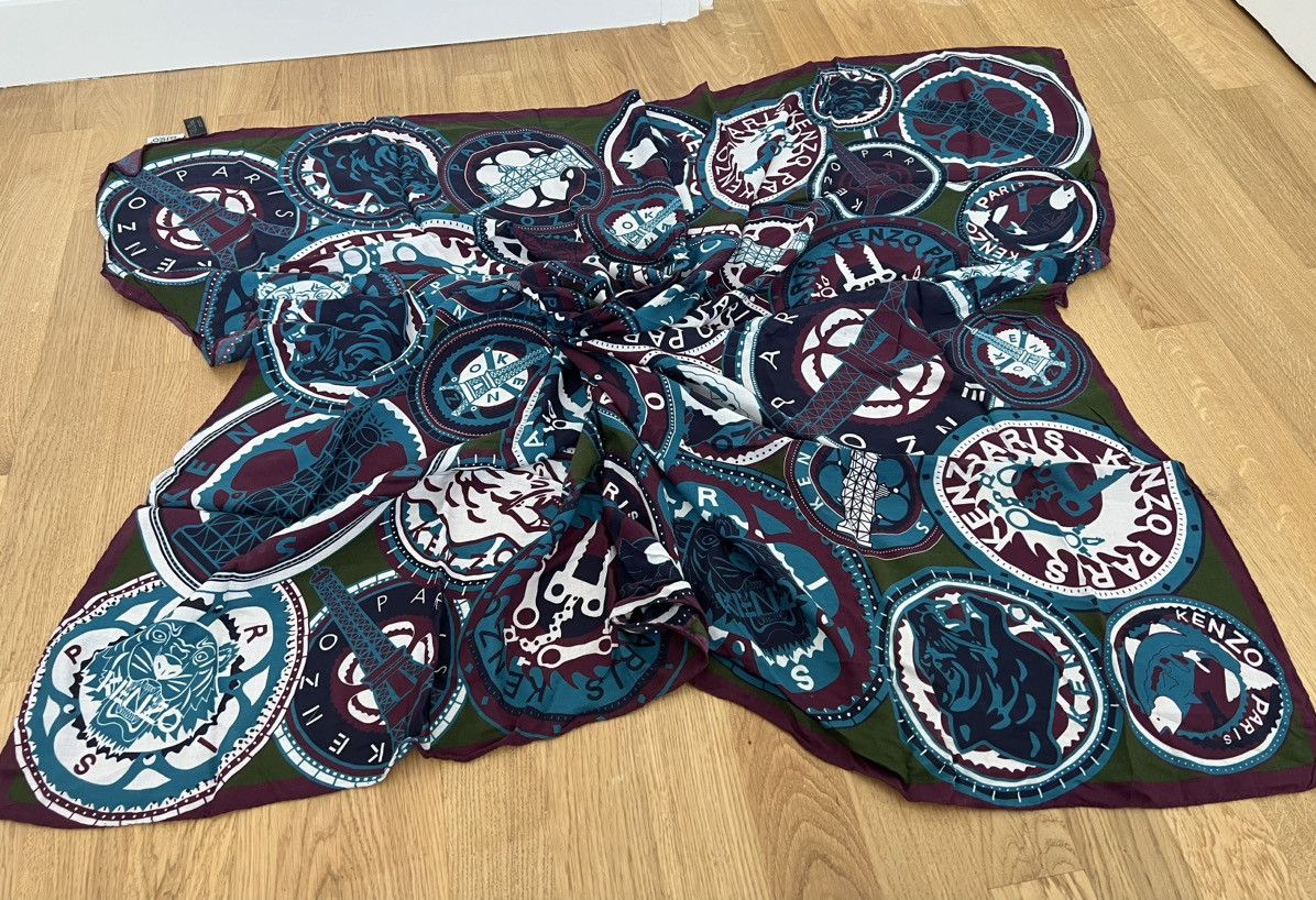 Designer × Japanese Brand × Kenzo Kenzo Paris Cashmere scarf Size ONE SIZE - 6 Thumbnail