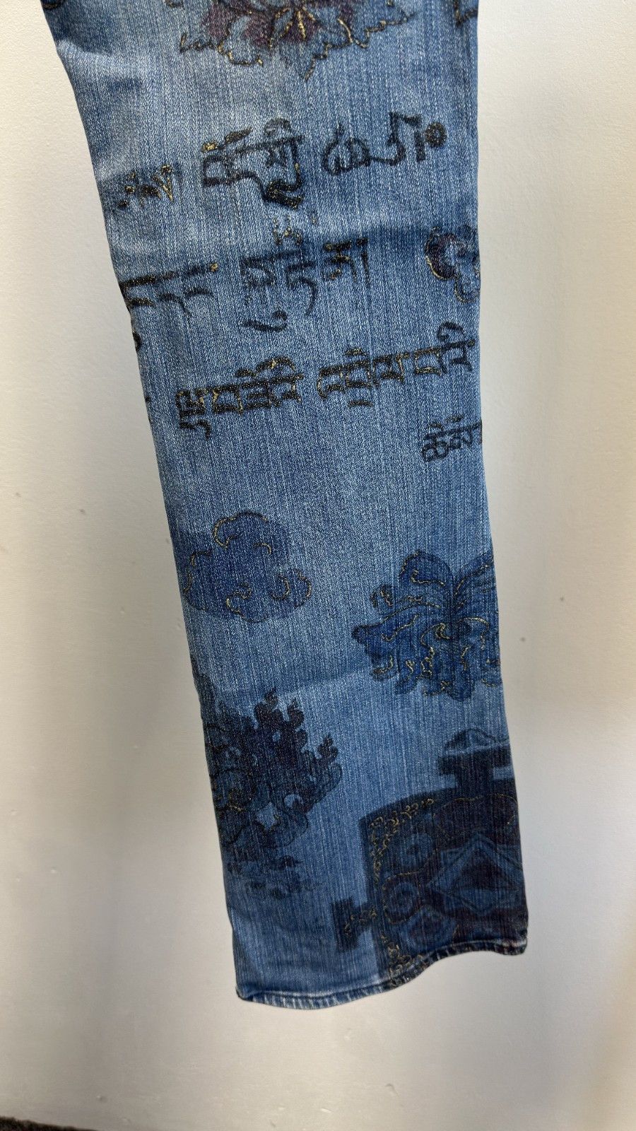 Roberto Cavalli A/W 2003 Roberto Cavalli Asian Fantasies Tattoo Flare Denim Size 25" / US 0 / IT 36 - 8 Thumbnail