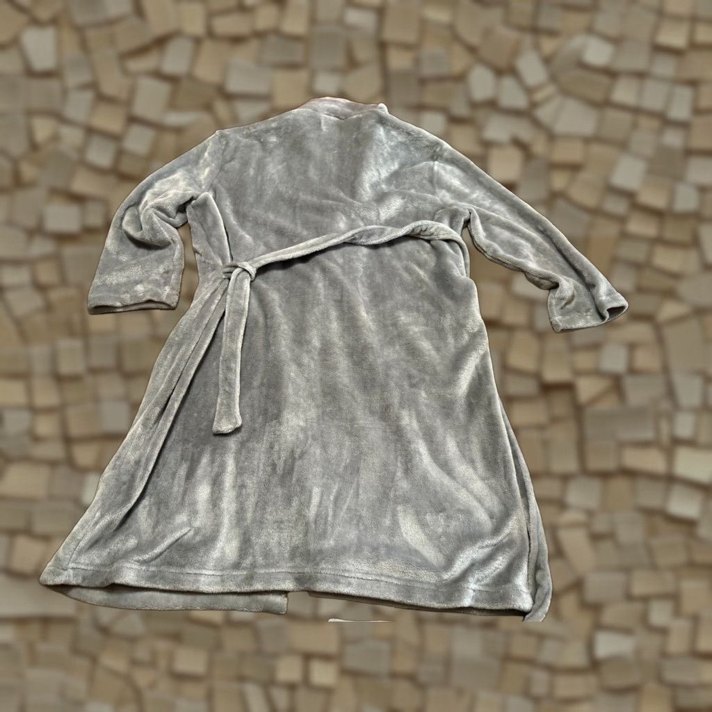 Vintage HEAD Robes, Women's One Size, Gray Tie Waist 40" Length Robe, Solid, Regular, Fall Spring Summer, Women Size ONE SIZE - 1 Thumbnail